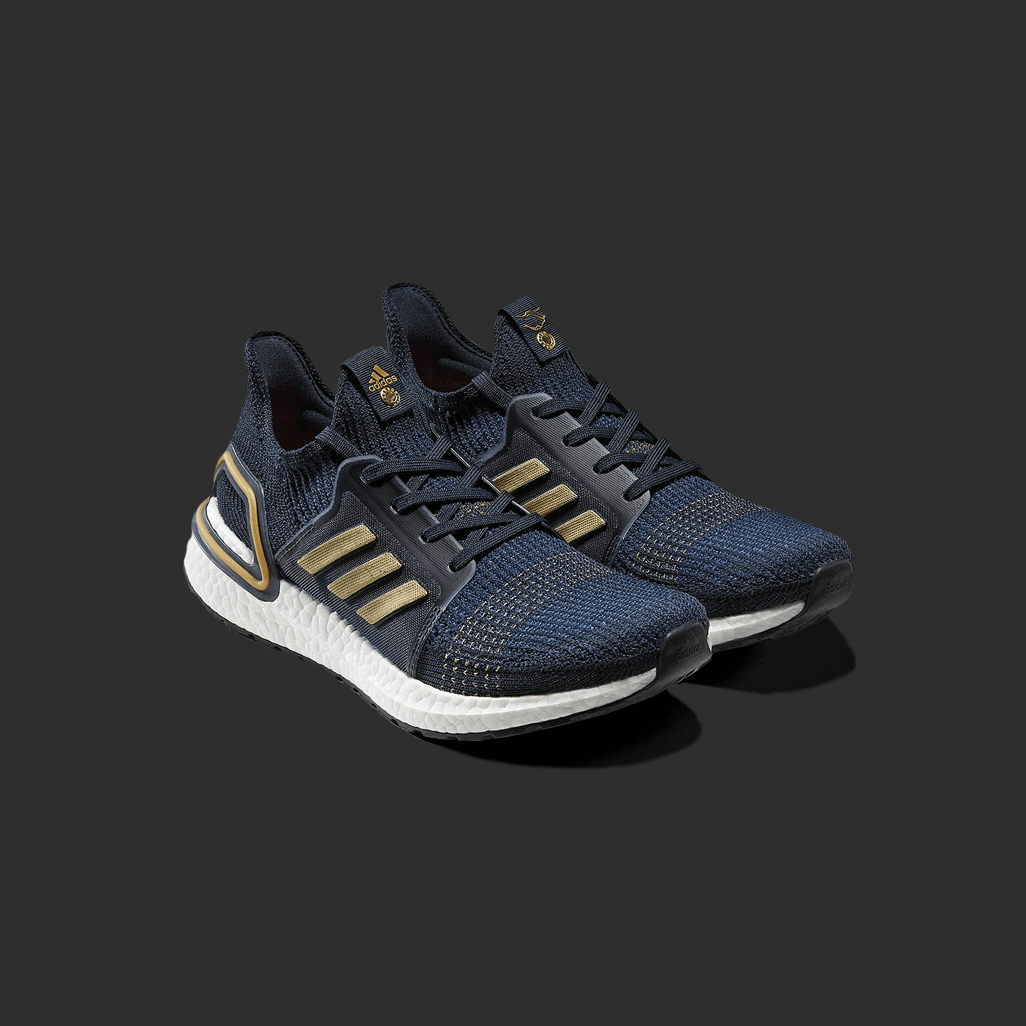 adidas Consortium UltraBoost 19 EQT - Navy / Gold — Image 2