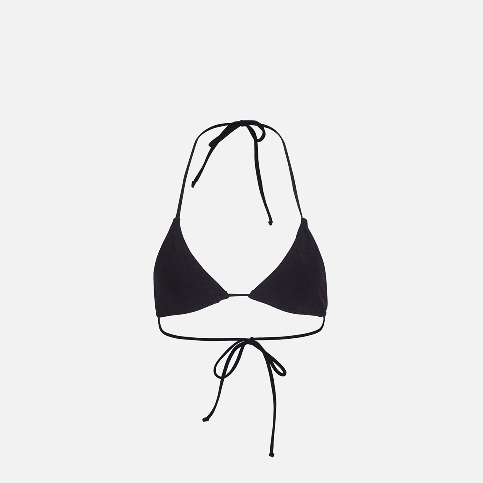 Melissa Simone Triangle Bikini Top - Black - Image 1