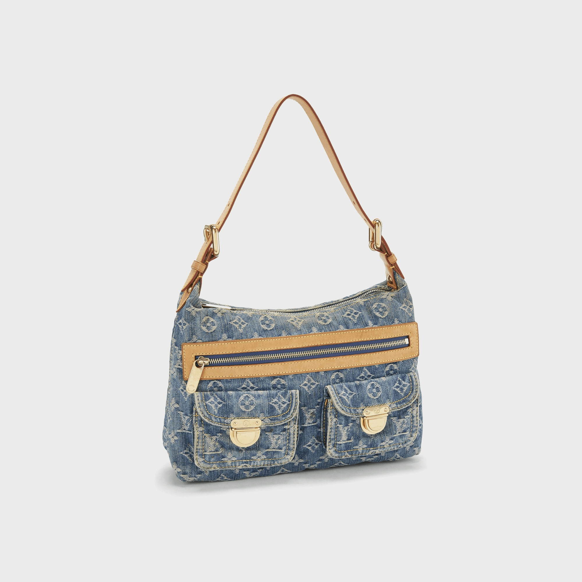 WGACA Louis Vuitton Denim Baggy Pm - Blue — Image 4