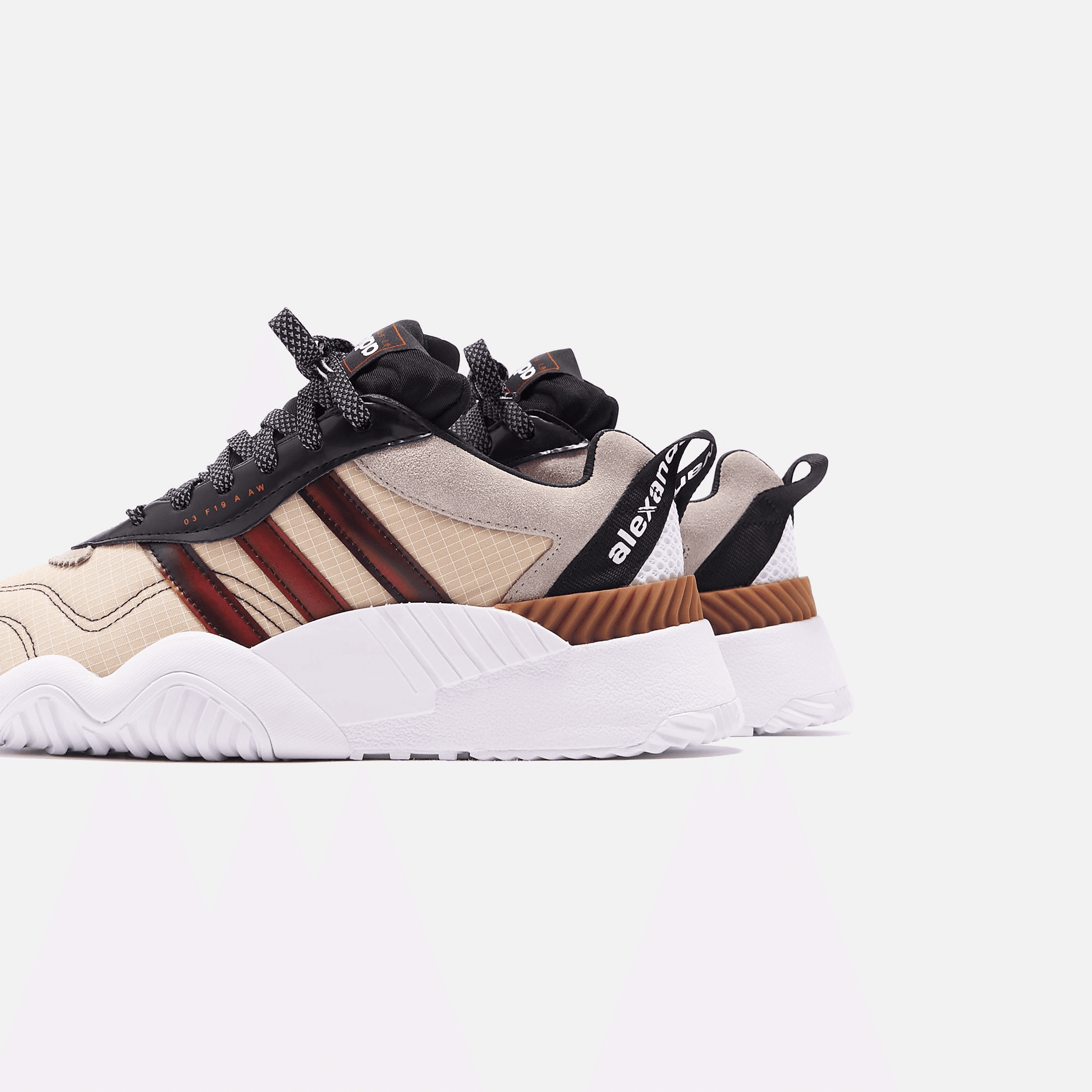 adidas by Alexander Wang Turnout Trainer - Core Black / Light Brown — Image 2