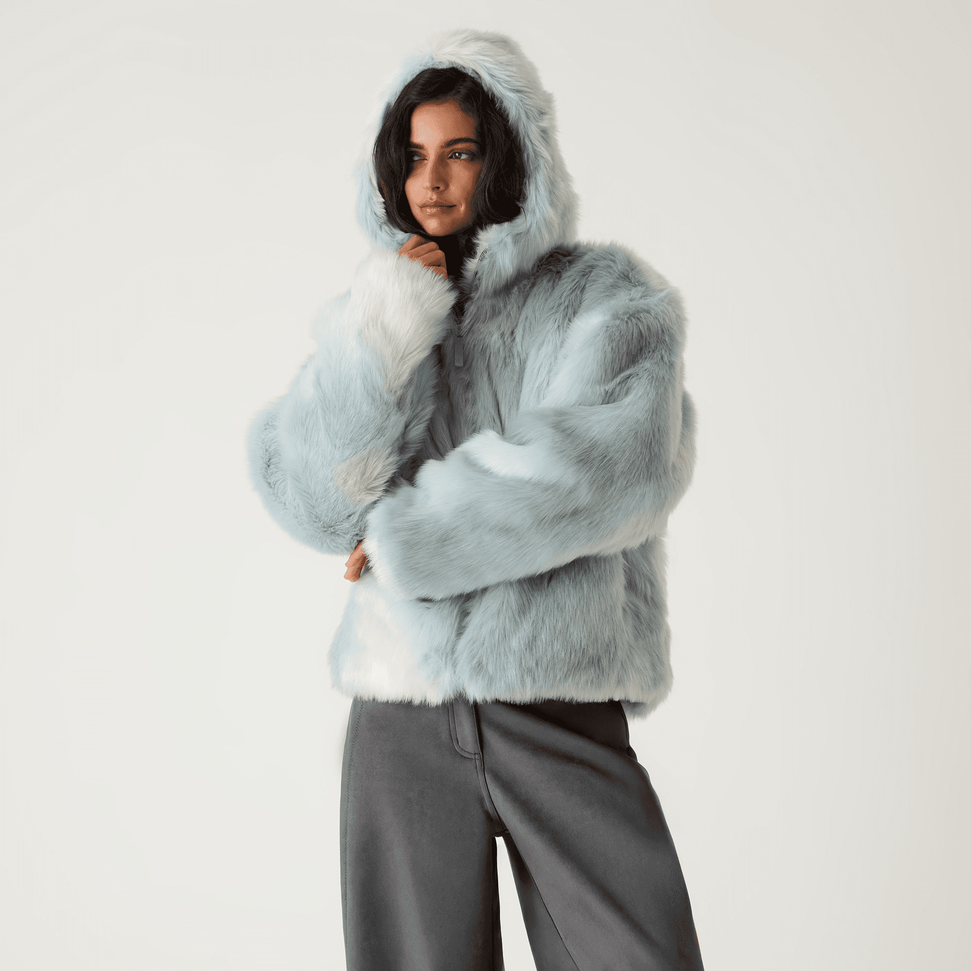 Kith Women Toshi Teddy Hooded Bomber - Tornado — Image 4
