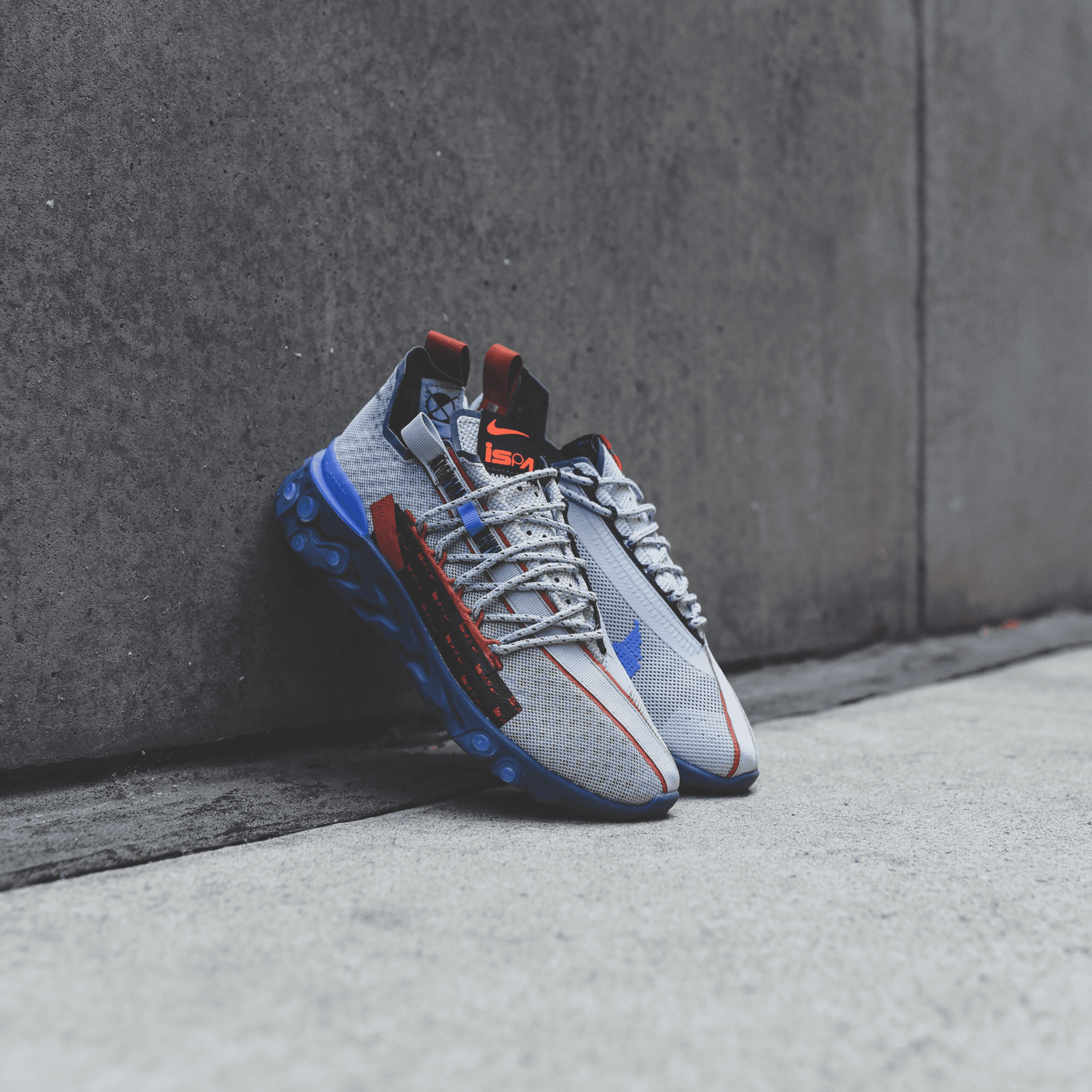 Nike React ISPA - Wolf Grey / Sapphire / Dusty Peach — Image 4