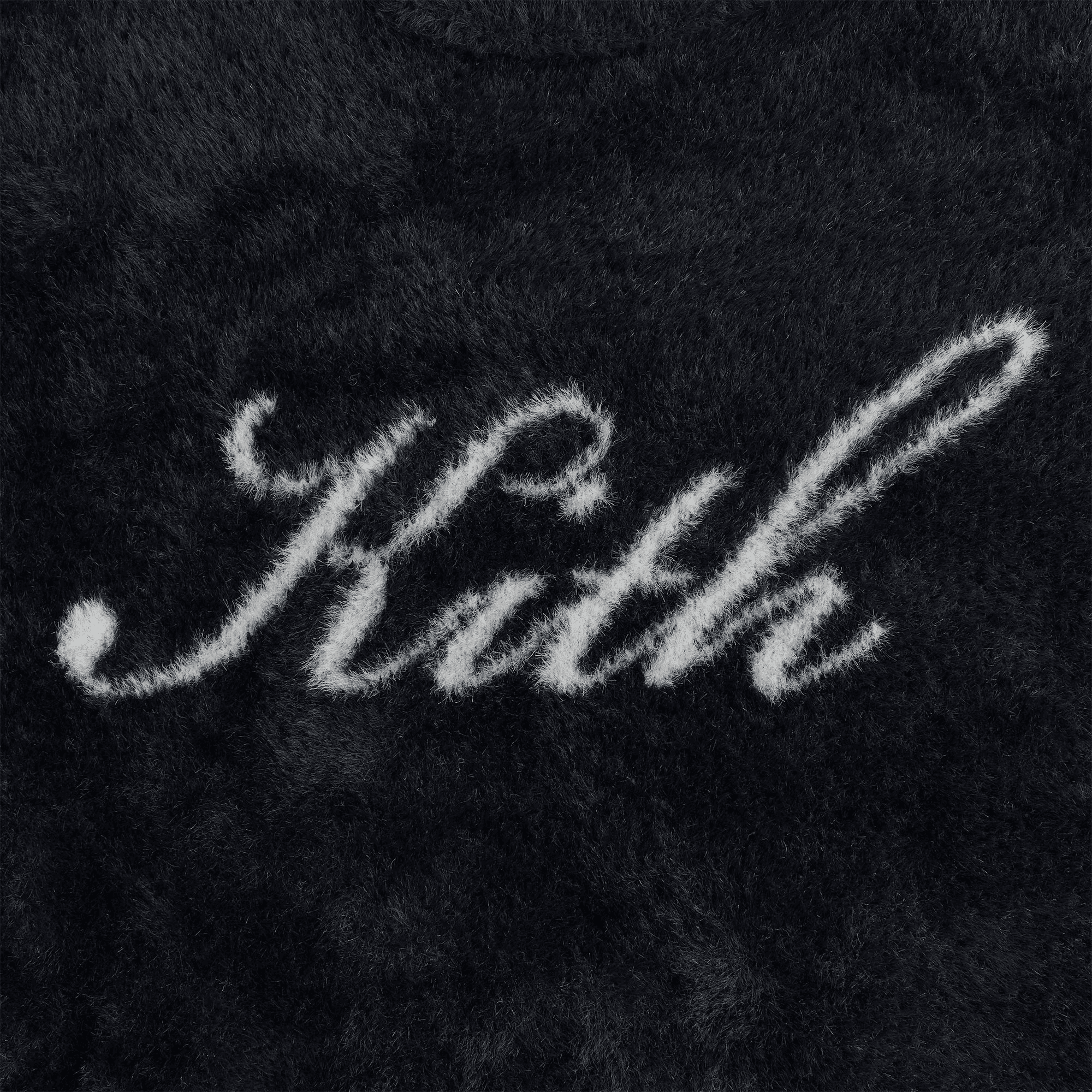 Kith Kids Mohair Script Logo Crewneck - Black — Image 2