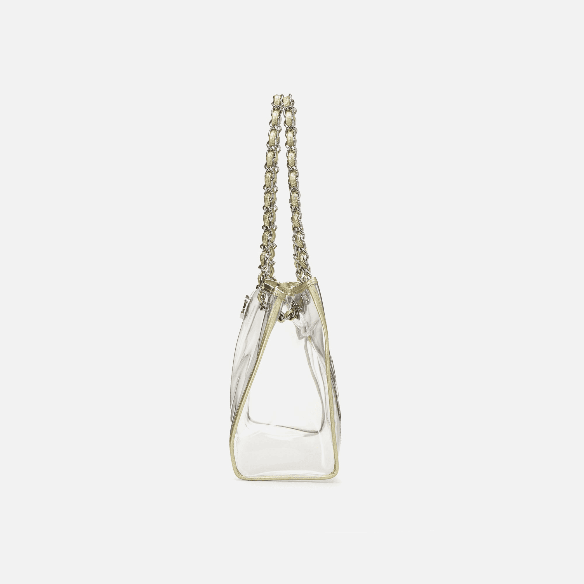 WGACA Chanel CC Tote - Gold Vinyl — Image 6
