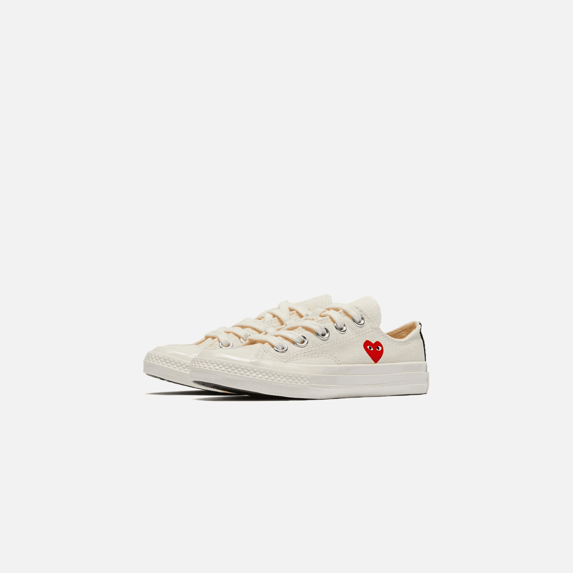 Comme Des Garçons Play x Converse Kids Chuck 70 Low Top - Beige — Image 4