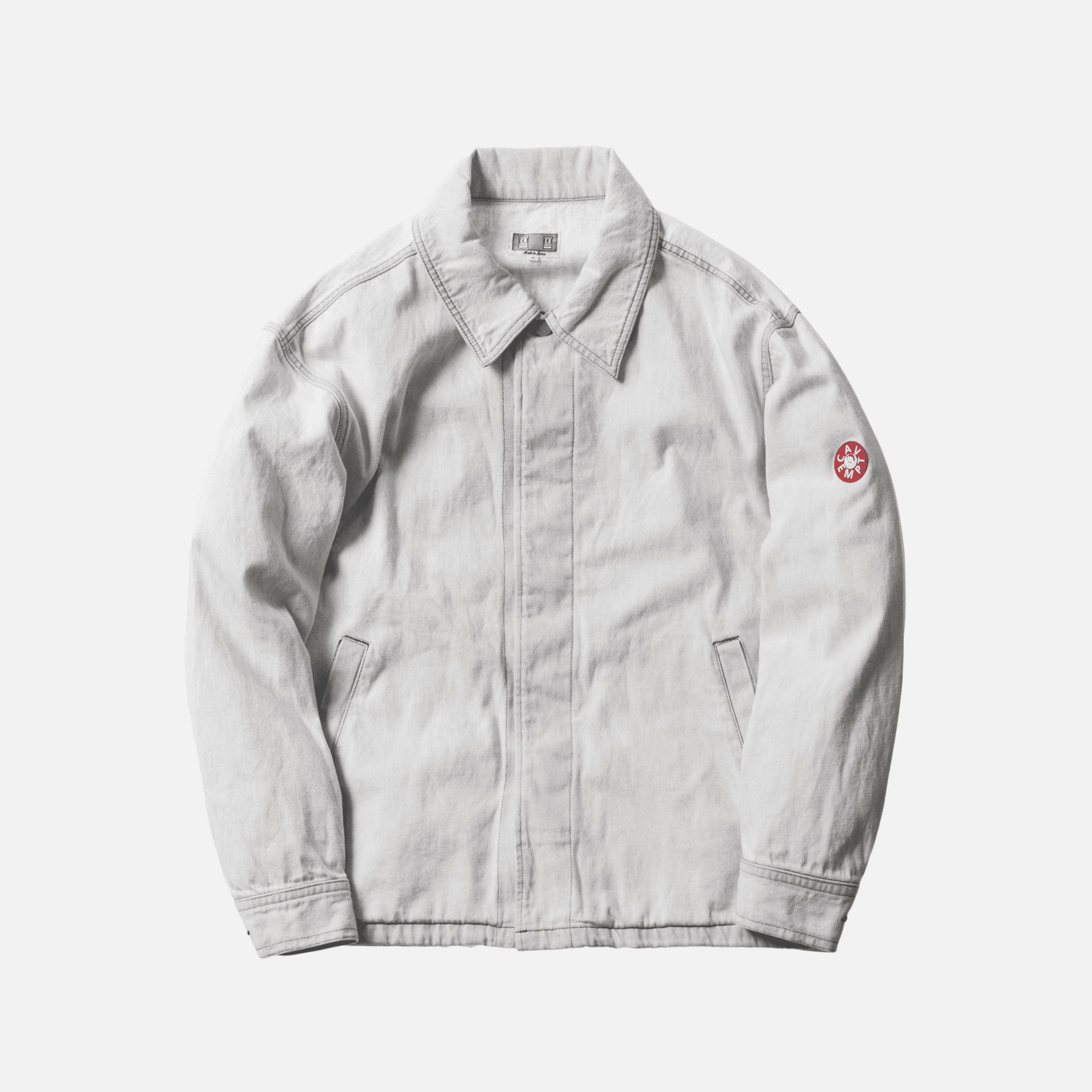 Cav Empt Noise Denim Jacket - Bleach White — Image 3