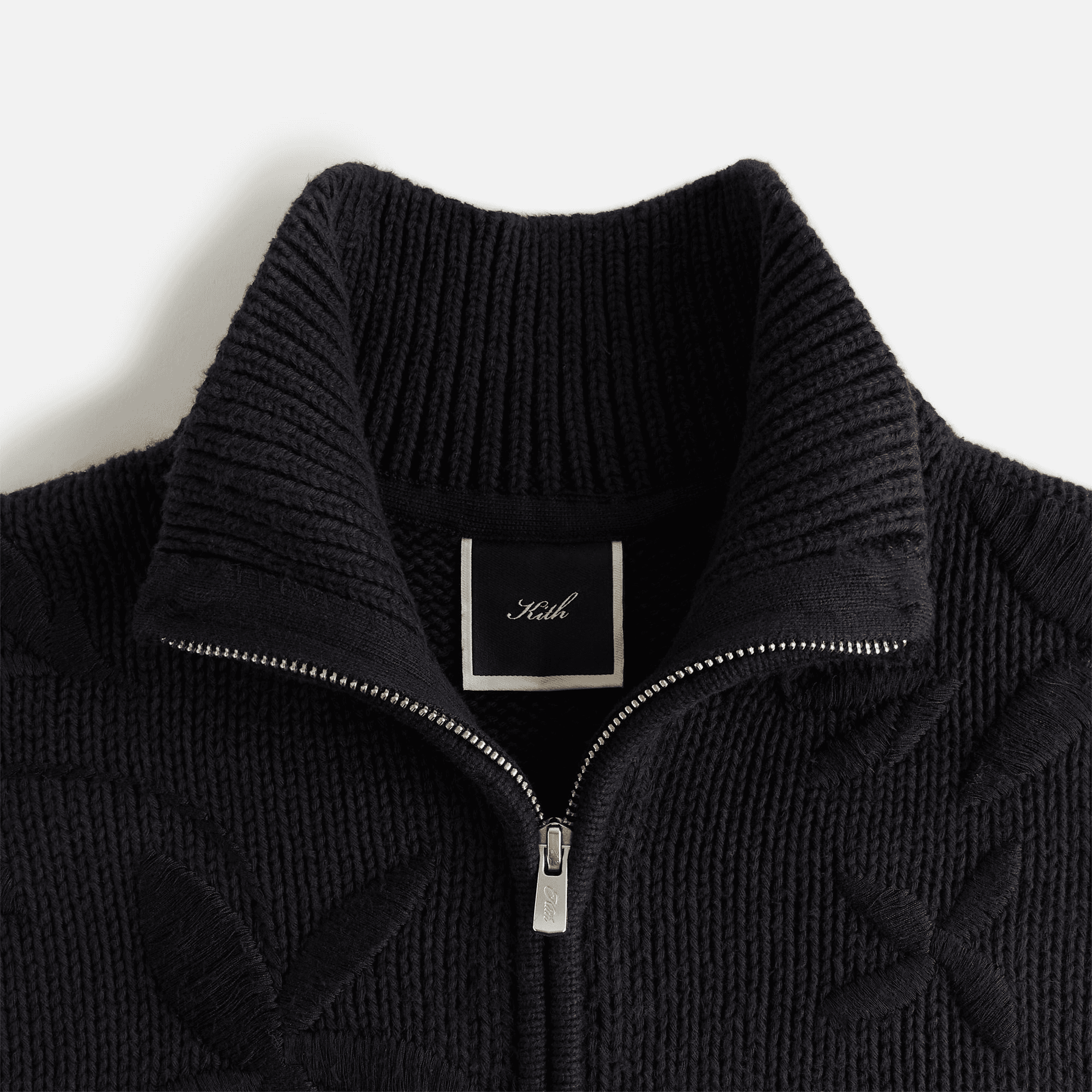 Kith Women Oversized Wyler Floral Full Zip Sweater - Black — Image 4