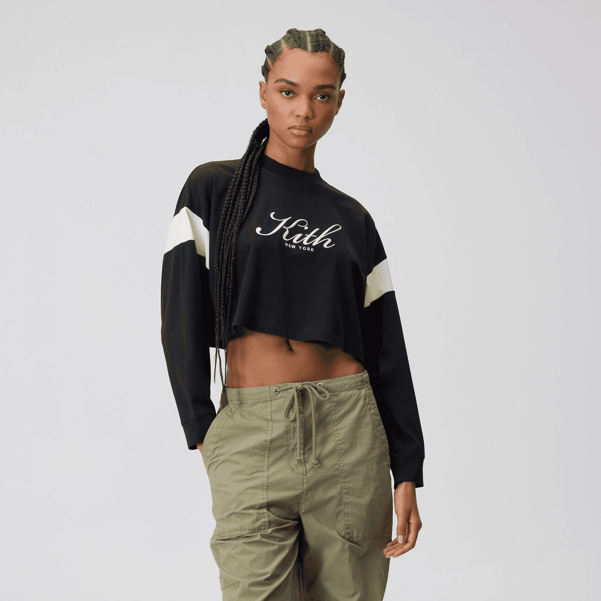 Kith Women Jasper Script Long Sleeve - Black — Image 4