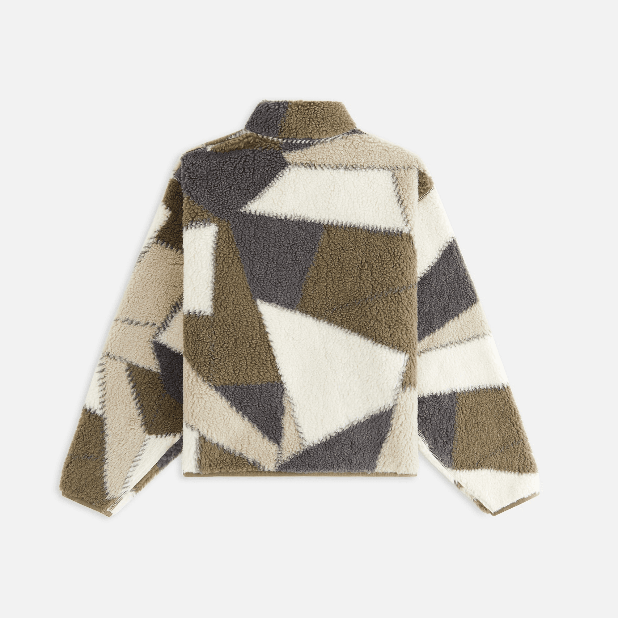 Kith Women Waverly II Patchwork Fleece Jacket - Plaster — Image 6
