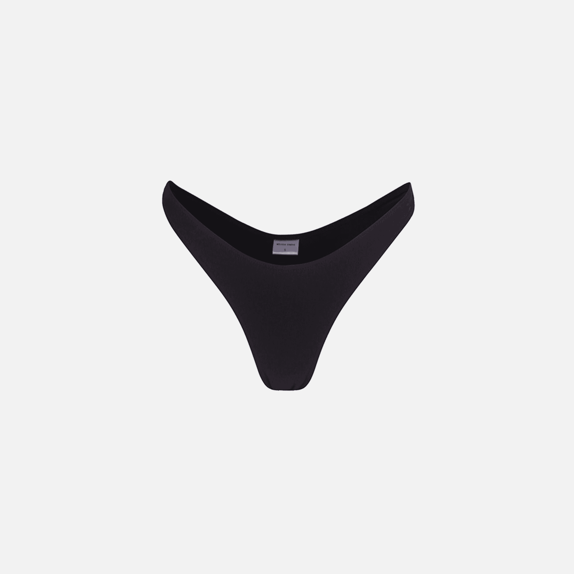 Melissa Simone High Rise Bikini Bottom - Black - Image 1