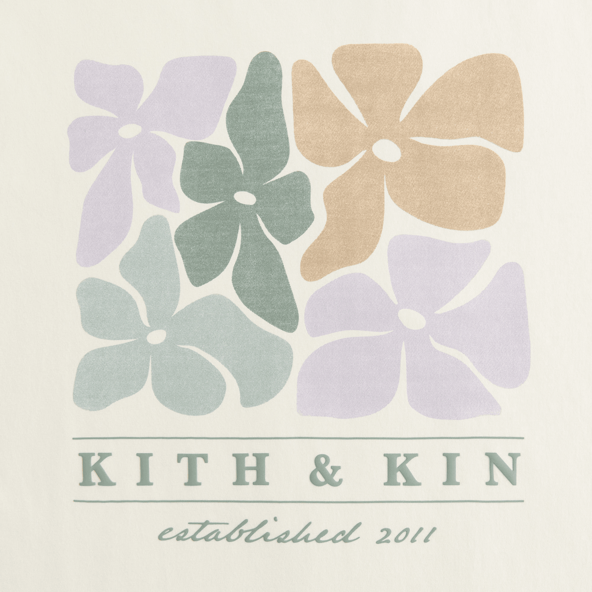 Kith Women Kith & Kin Floral Vintage Tee - Muslin — Image 3