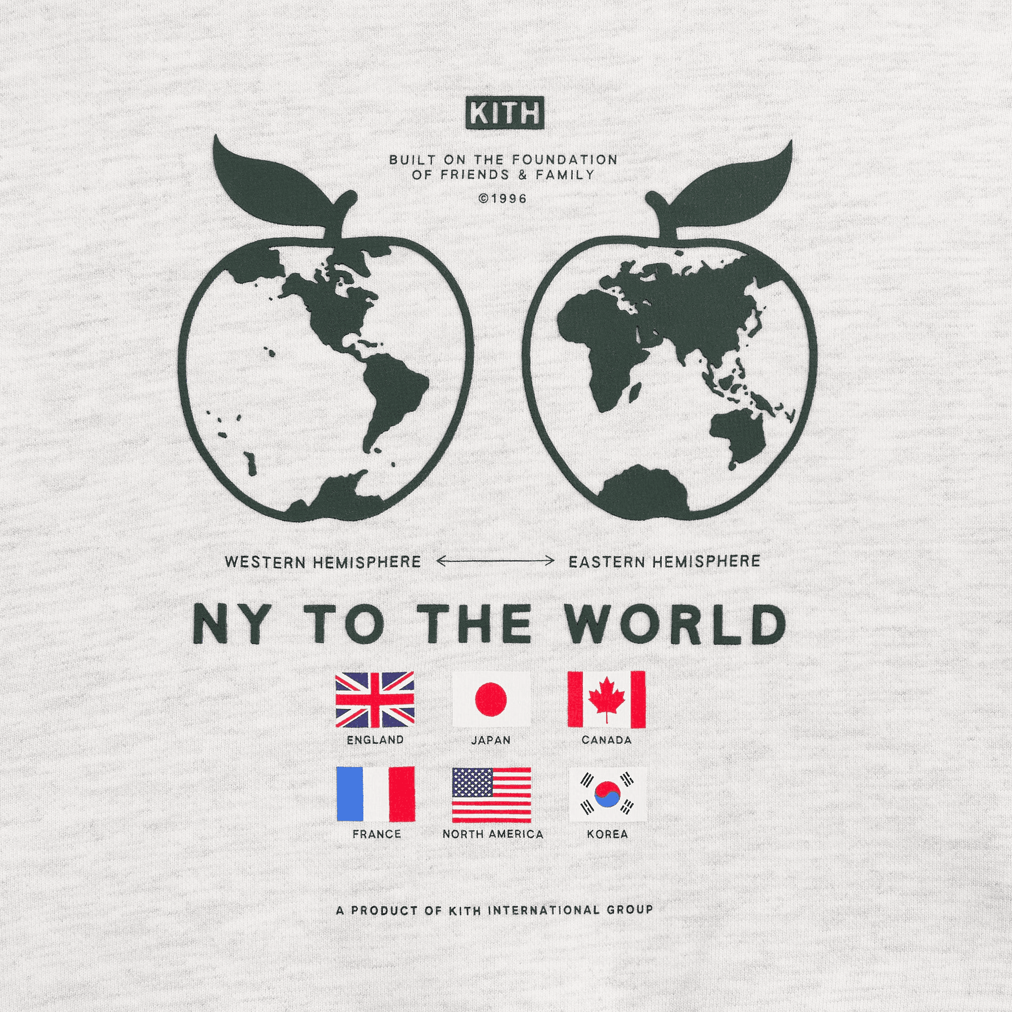 Kith Baby Full Zip Nelson Hoodie - Light Heather Grey — Image 3