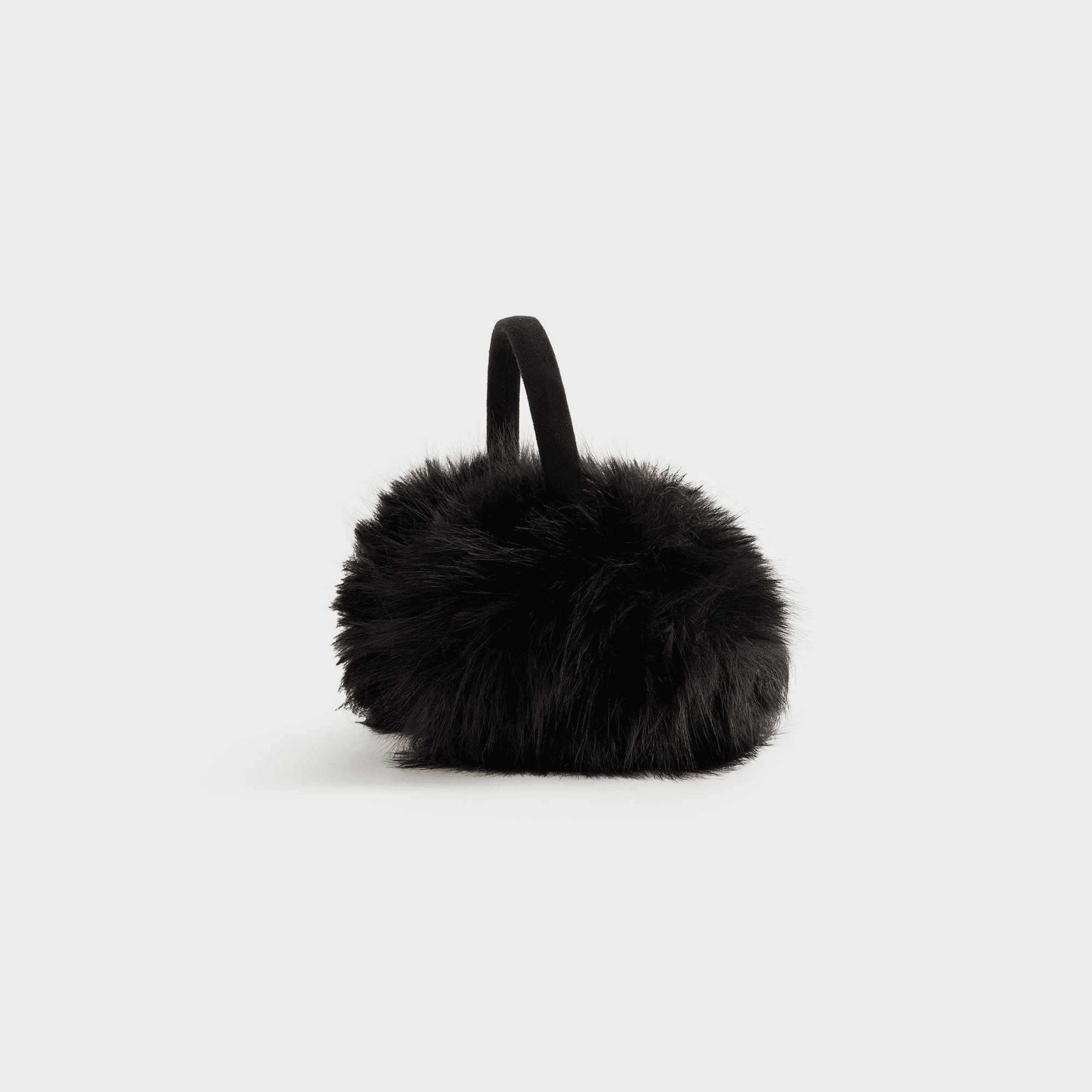 Kith Women Faux Fur Shaggy Ear Muff - Black — Image 4
