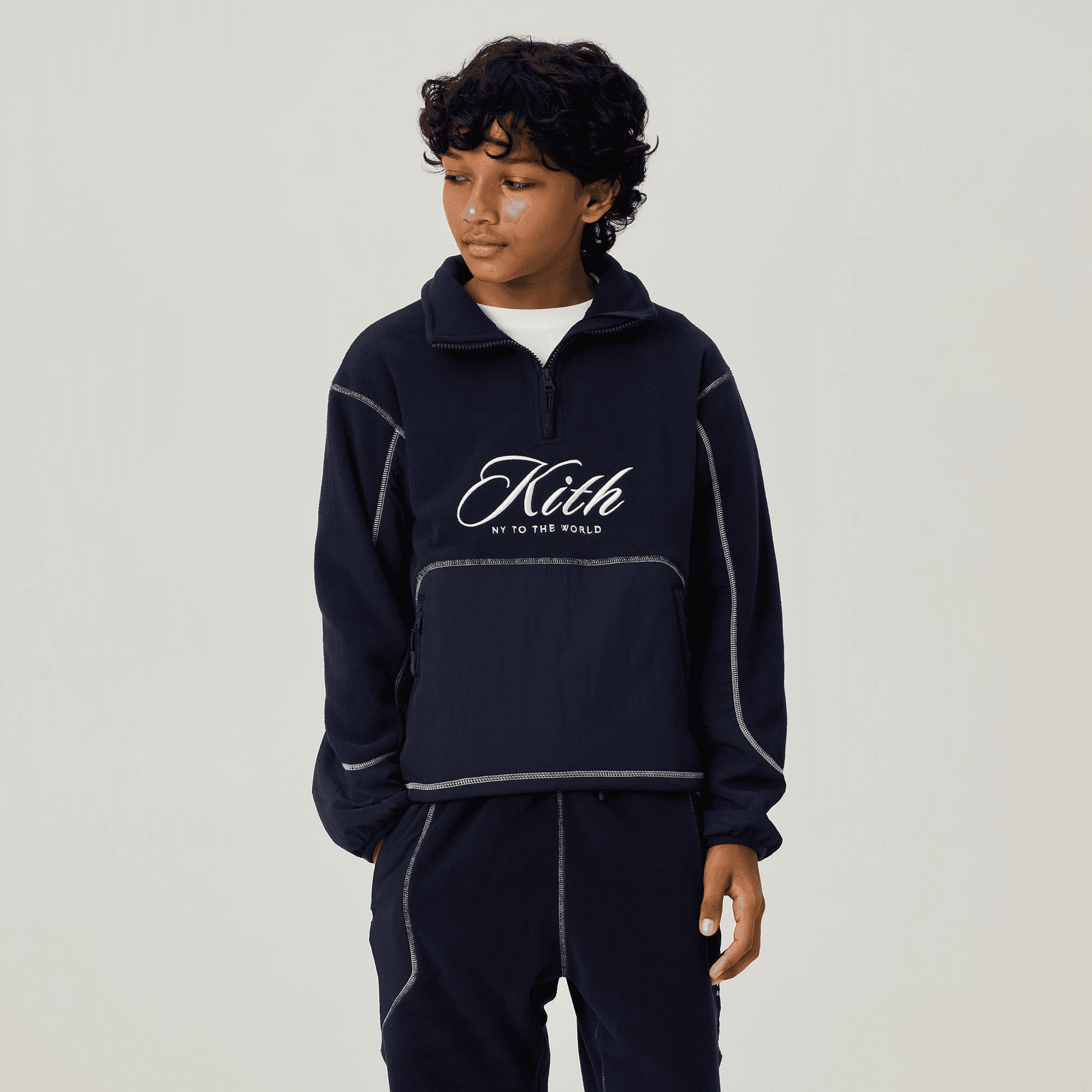 Kith Kids Coleman Quarter Zip - Nocturnal — Image 4
