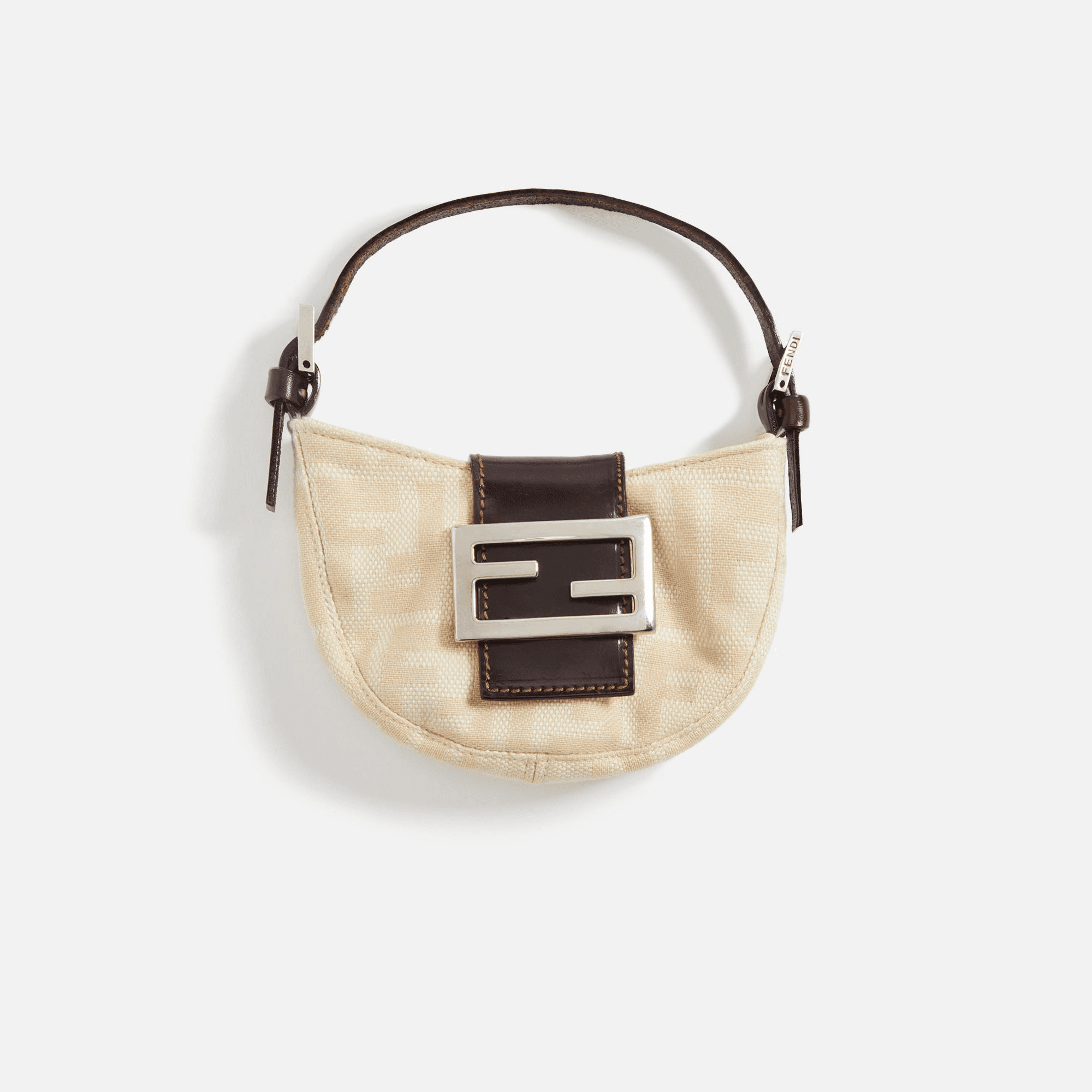 WGACA Fendi Zucca Mini Croissant - Beige