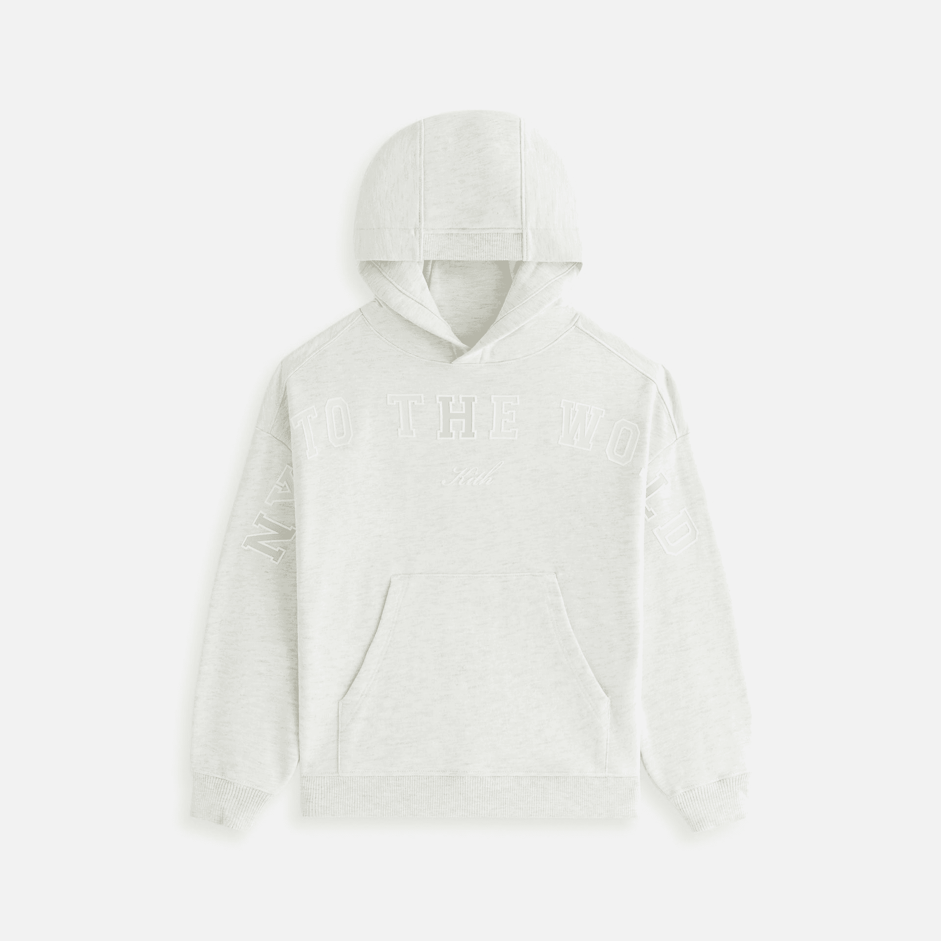 Kith Kids New York to the World Hoodie - Light Heather Grey — Image 4