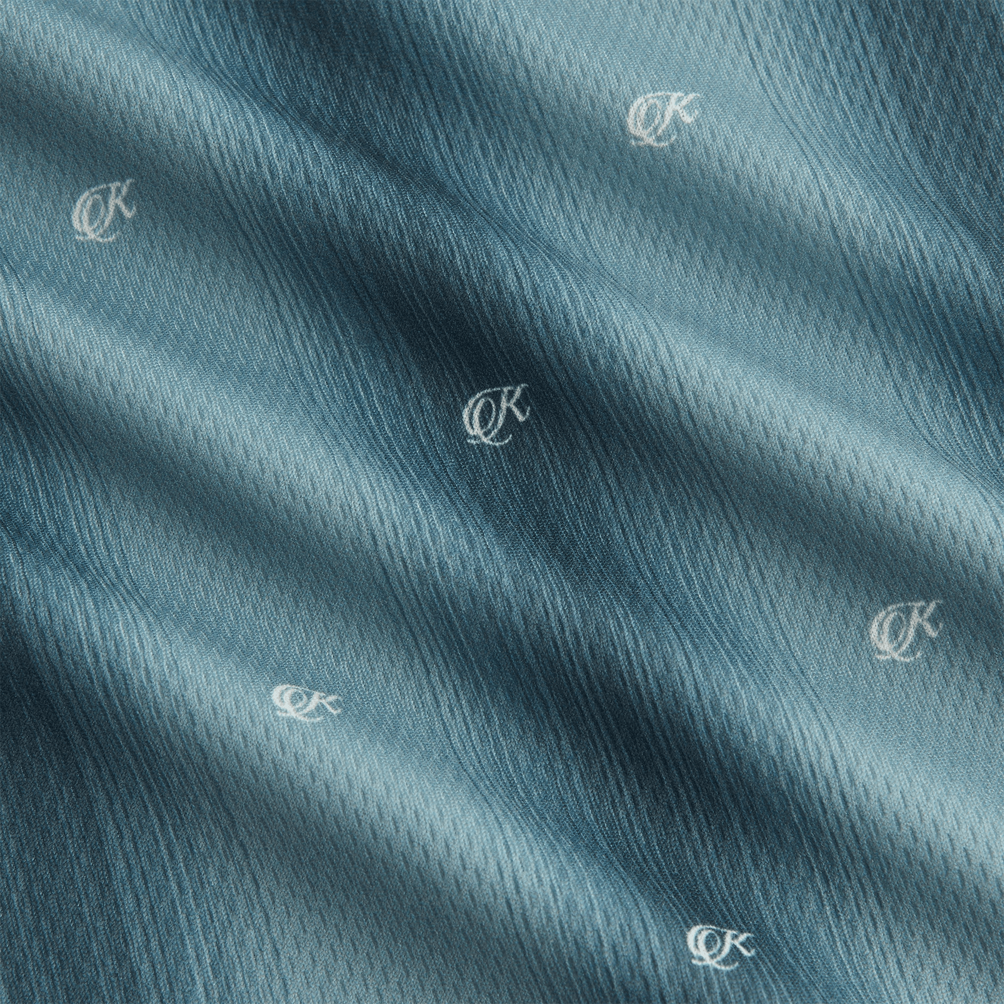 Kith Women Ridley Polo Monogram Long Sleeve Jersey - Court — Image 2