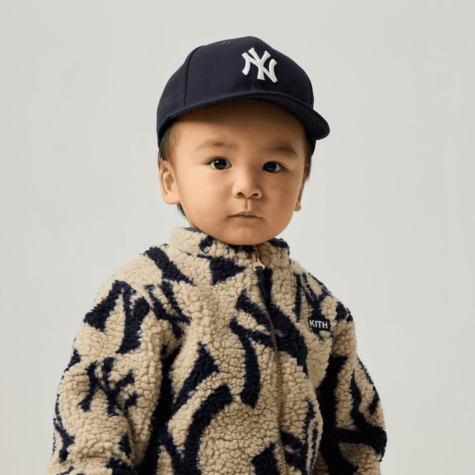 Kith Baby for the New York Yankees Sherpa Jacket - Canvas — Image 2