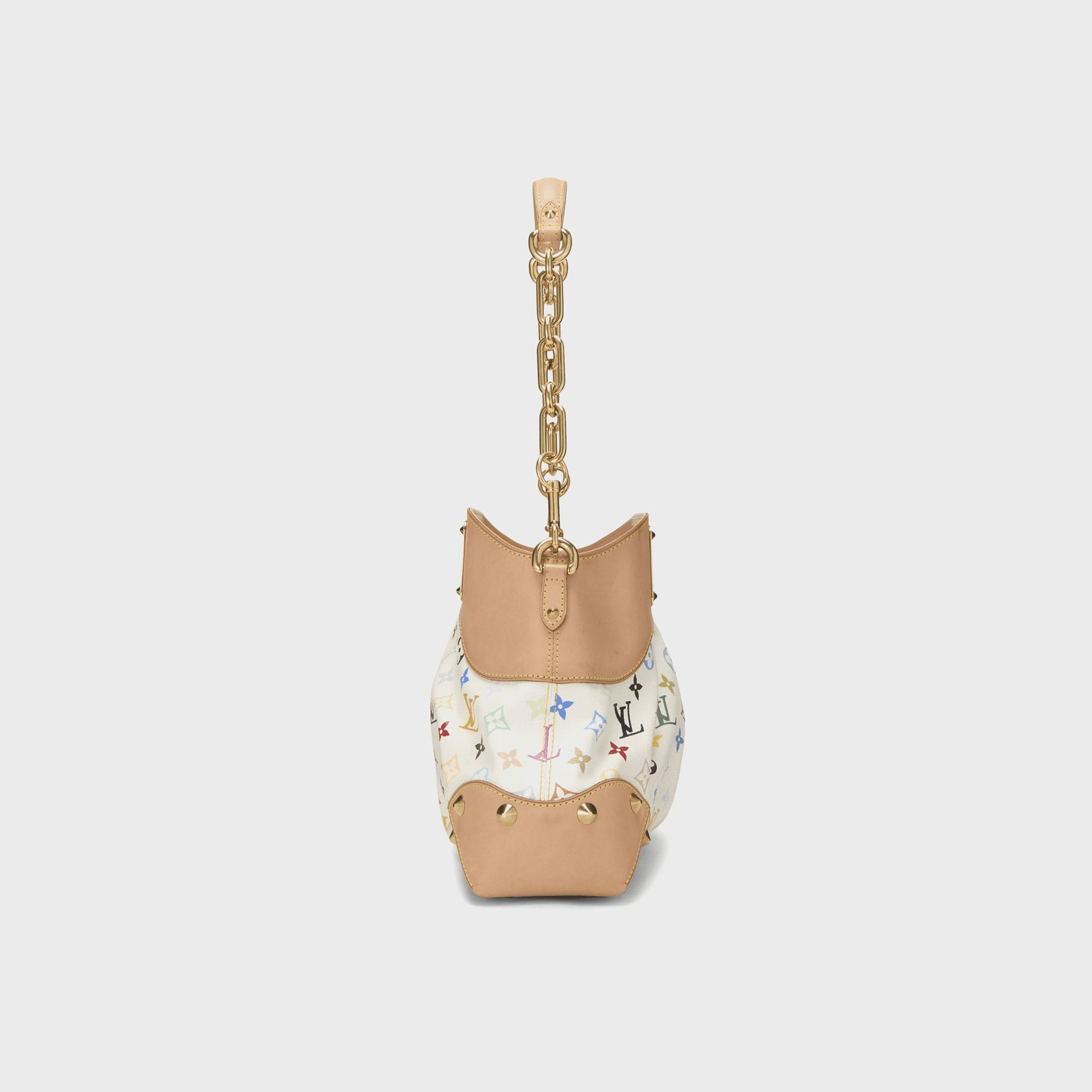 WGACA Takashi Murakami x Louis Vuitton White Monogram Multicolore Judy MM - White — Image 4