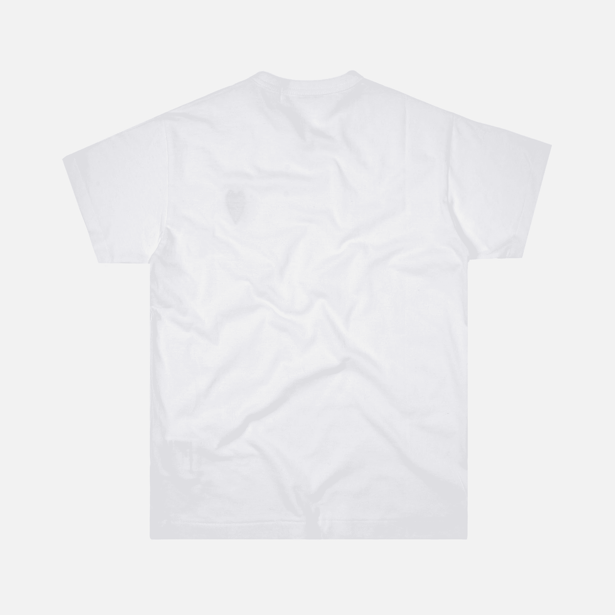 Comme des Garçons Play Red Heart Tee - White — Image 2
