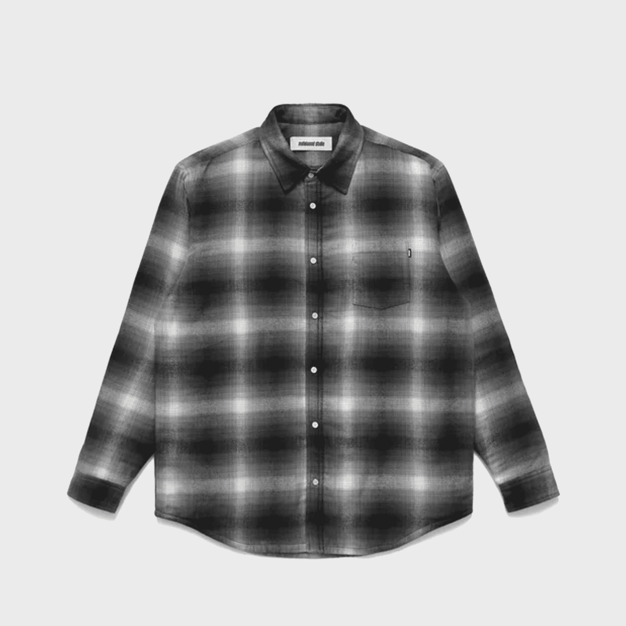 Metalwood Poly Filled Shirt - Black Plaid