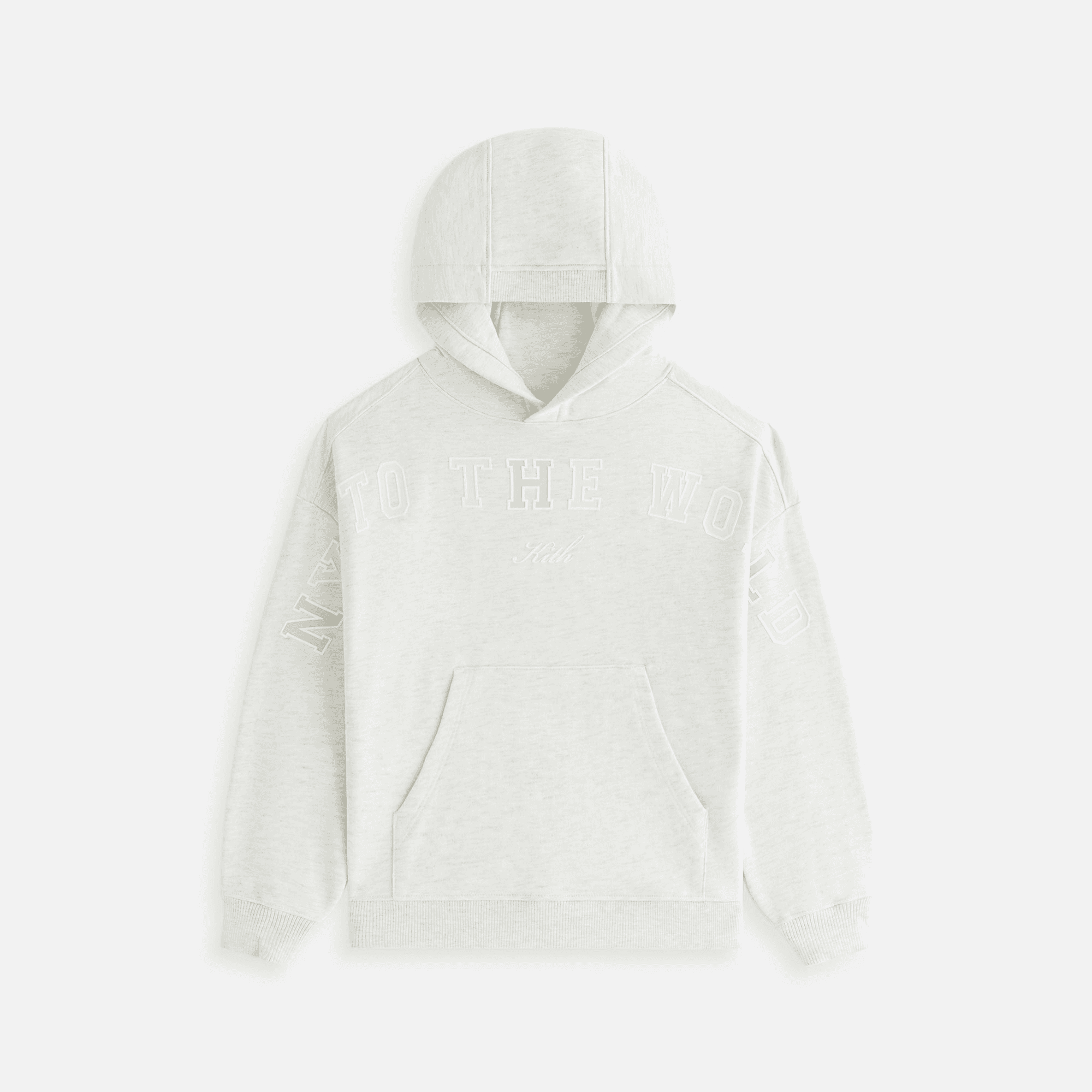 Kith Kids New York to the World Hoodie - Light Heather Grey