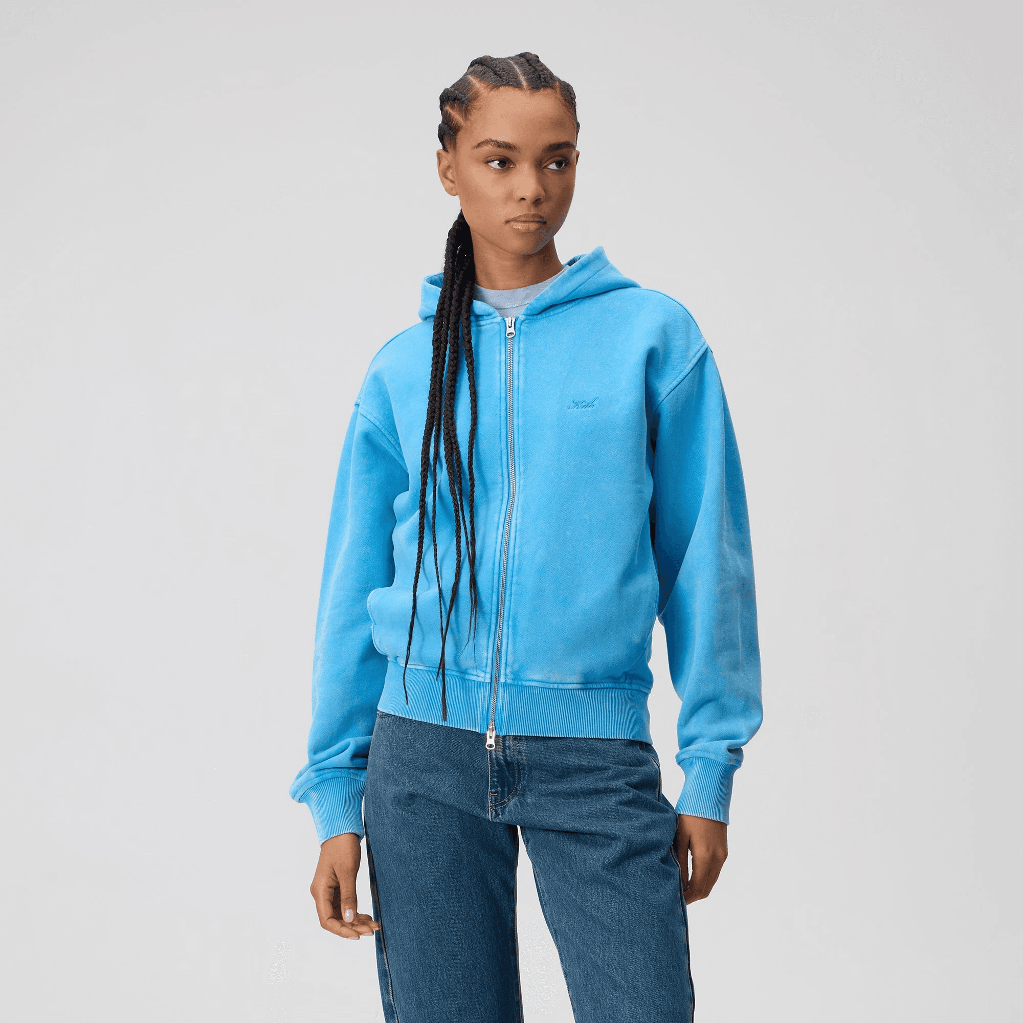 Kith Women Tanner Sueded Hoodie - Aurora — Image 5