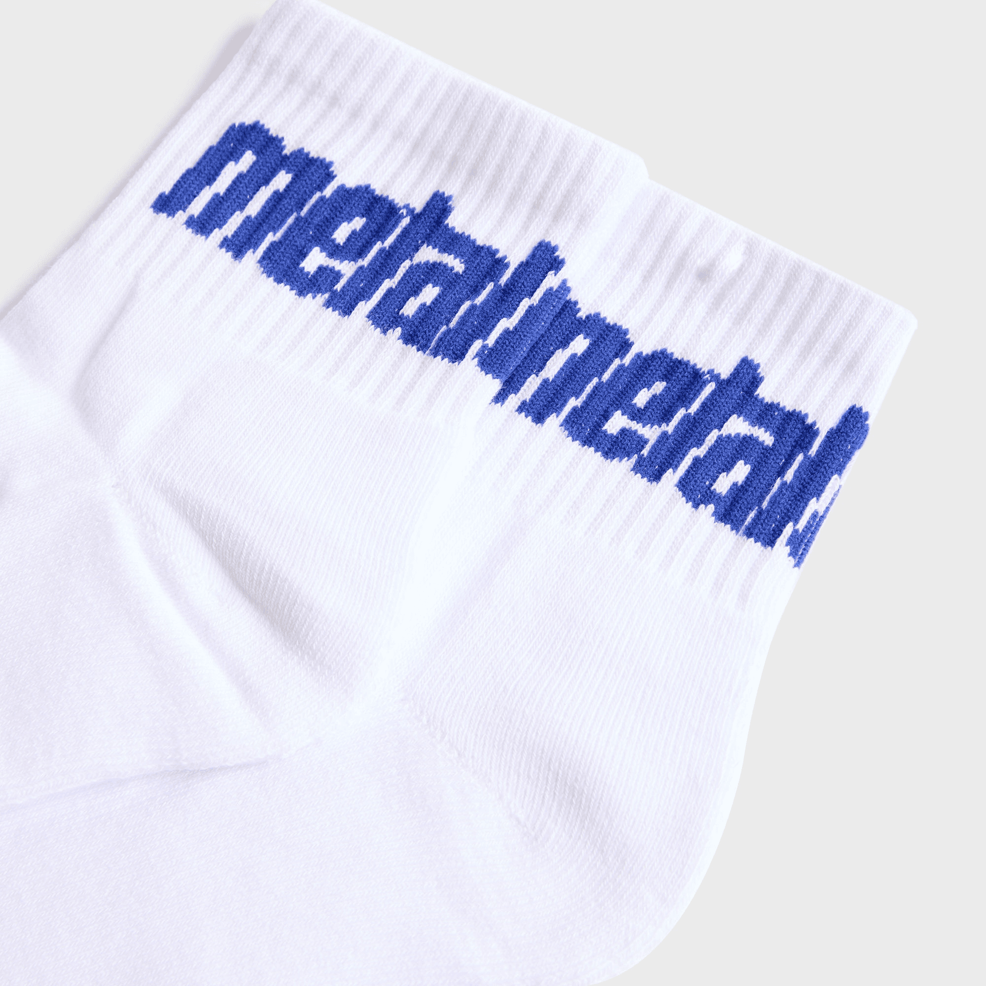 Metalwood Metal Logo Quarter Sock - White / Blurple — Image 2