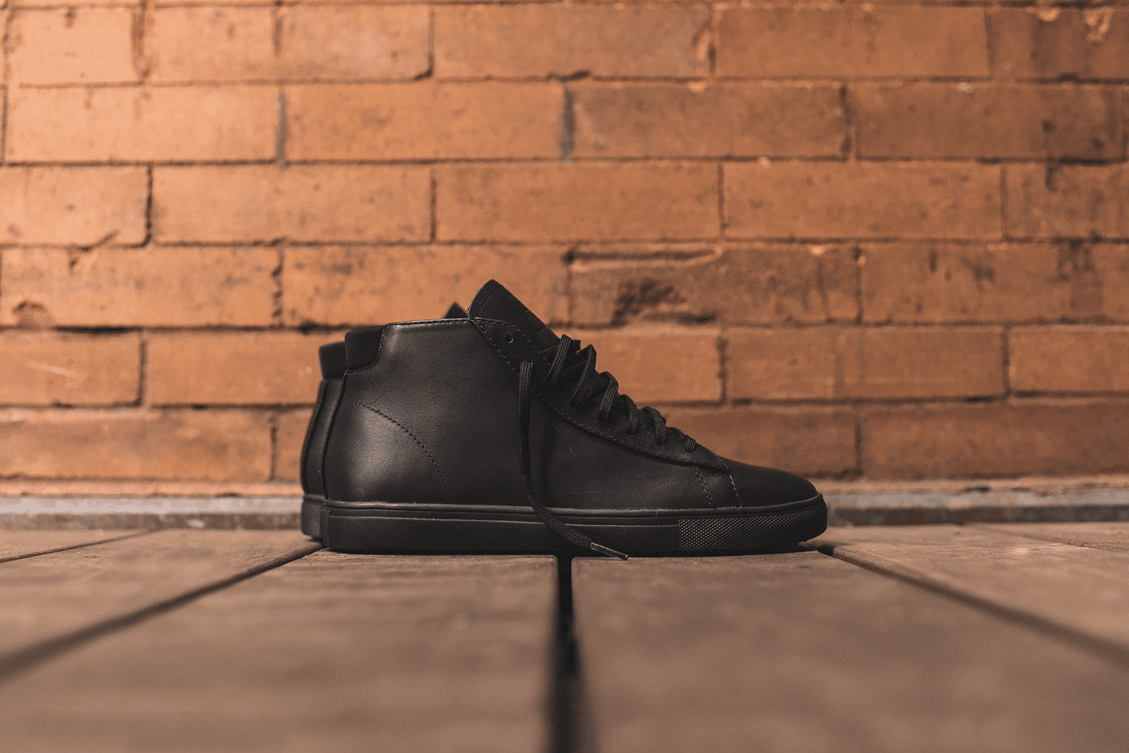 Clae Bradley Mid - Triple Black - Image 1