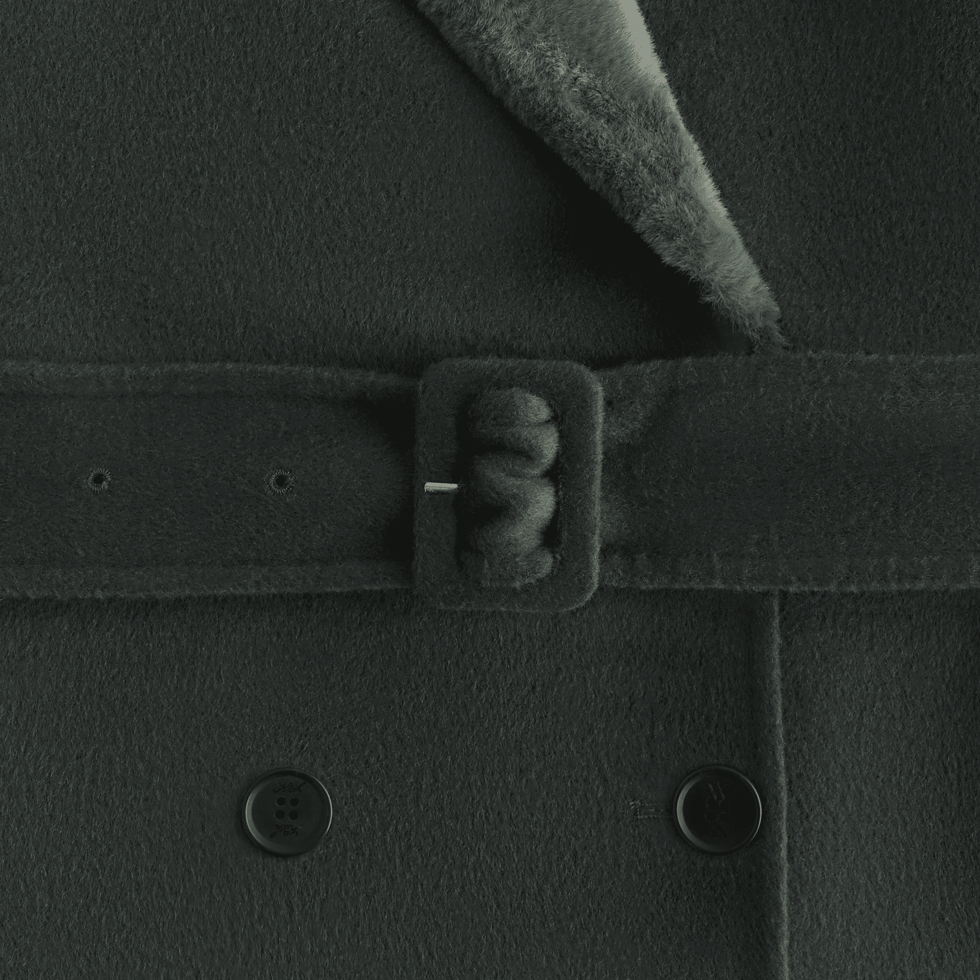 Kith Women Farren Melton Trench Coat - Machine — Image 4