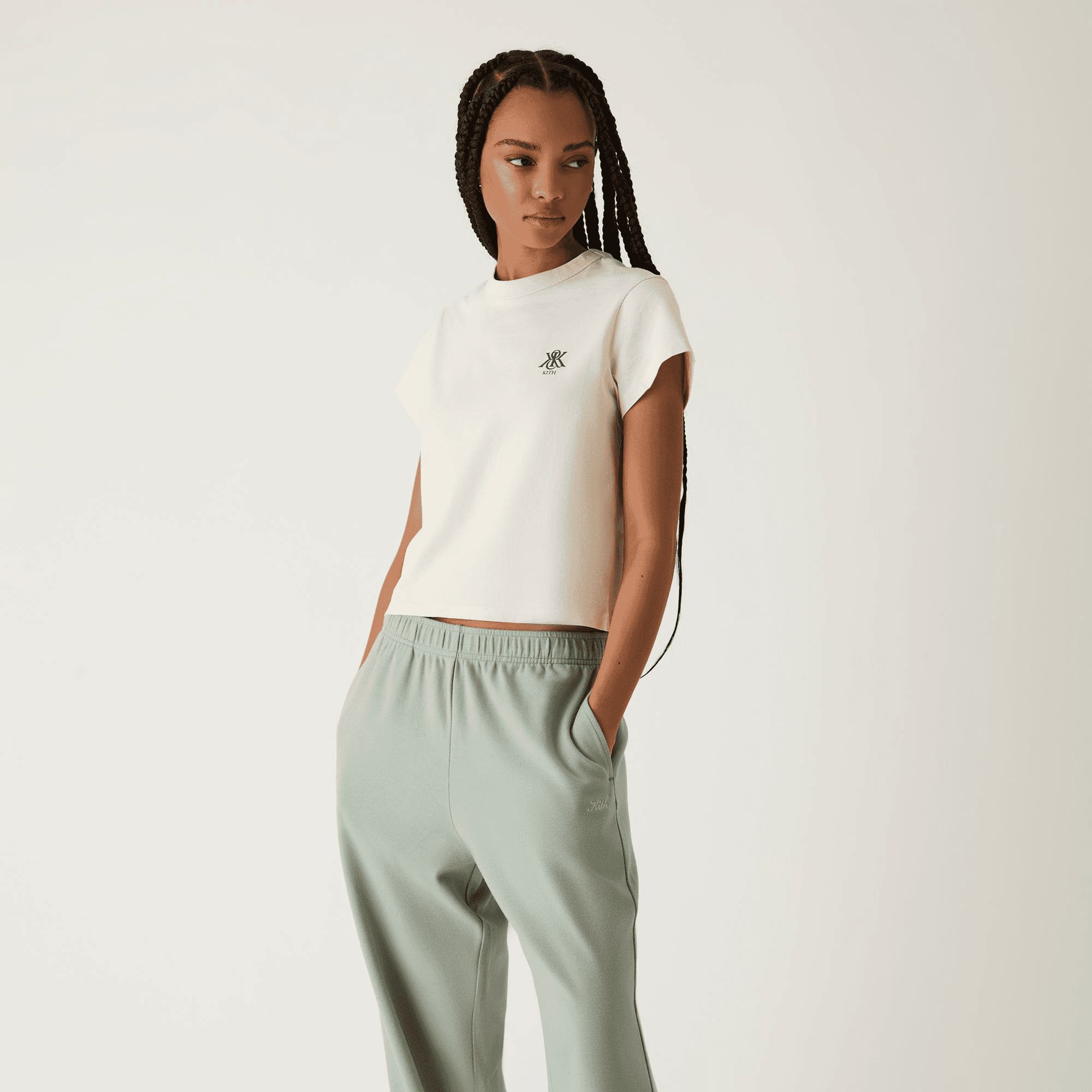 Kith Women Mulberry Vintage Tee - Muslin — Image 4