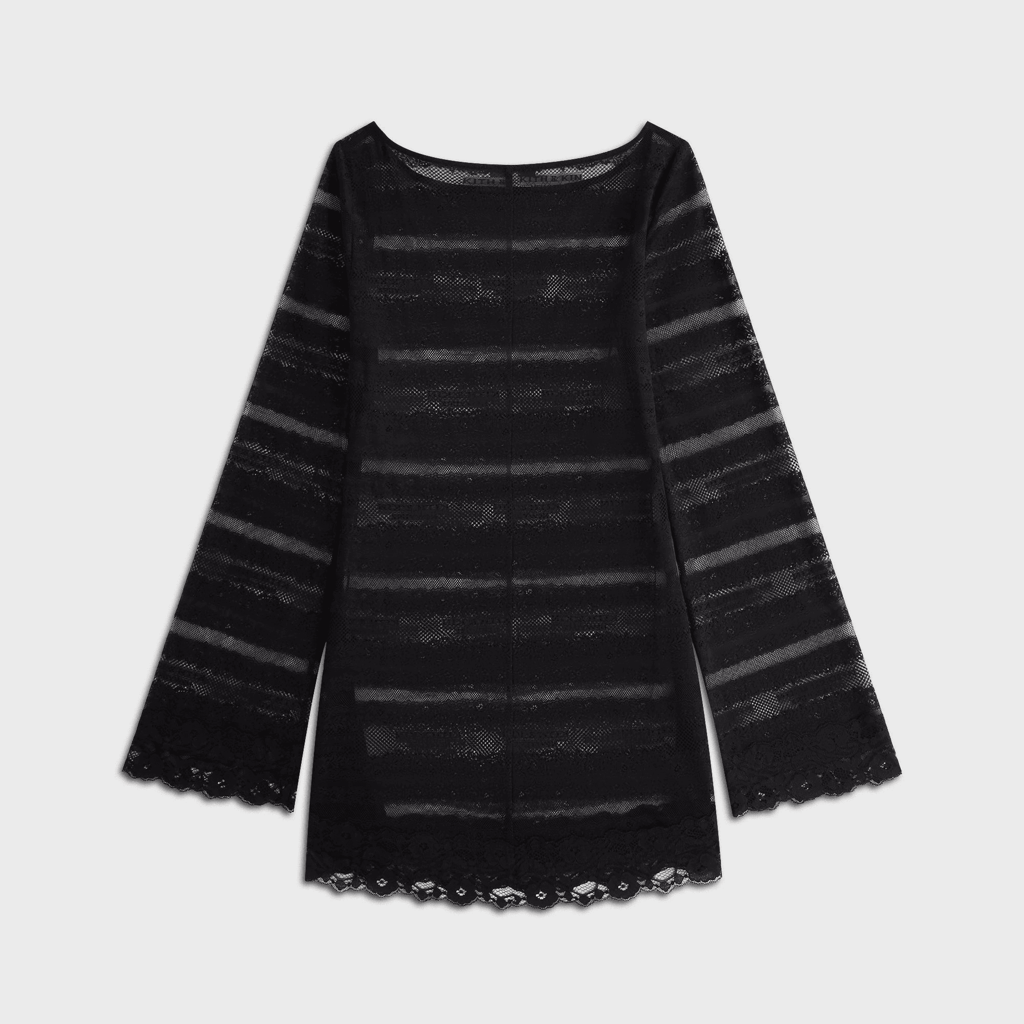 Lisa for Kith Women Odette Logo Lace Mini Dress - Black — Image 5