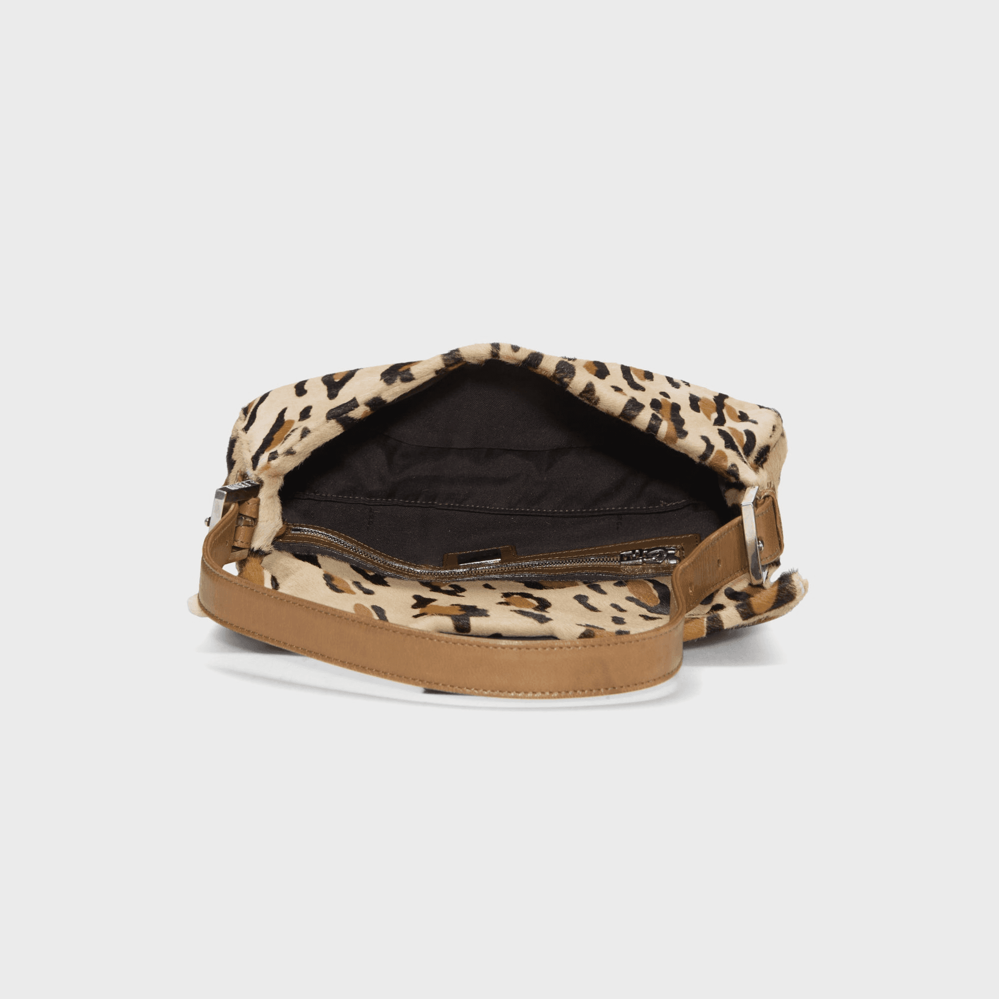 WGACA Fendi Pony Hair Baguette - Brown Leopard Print — Image 4