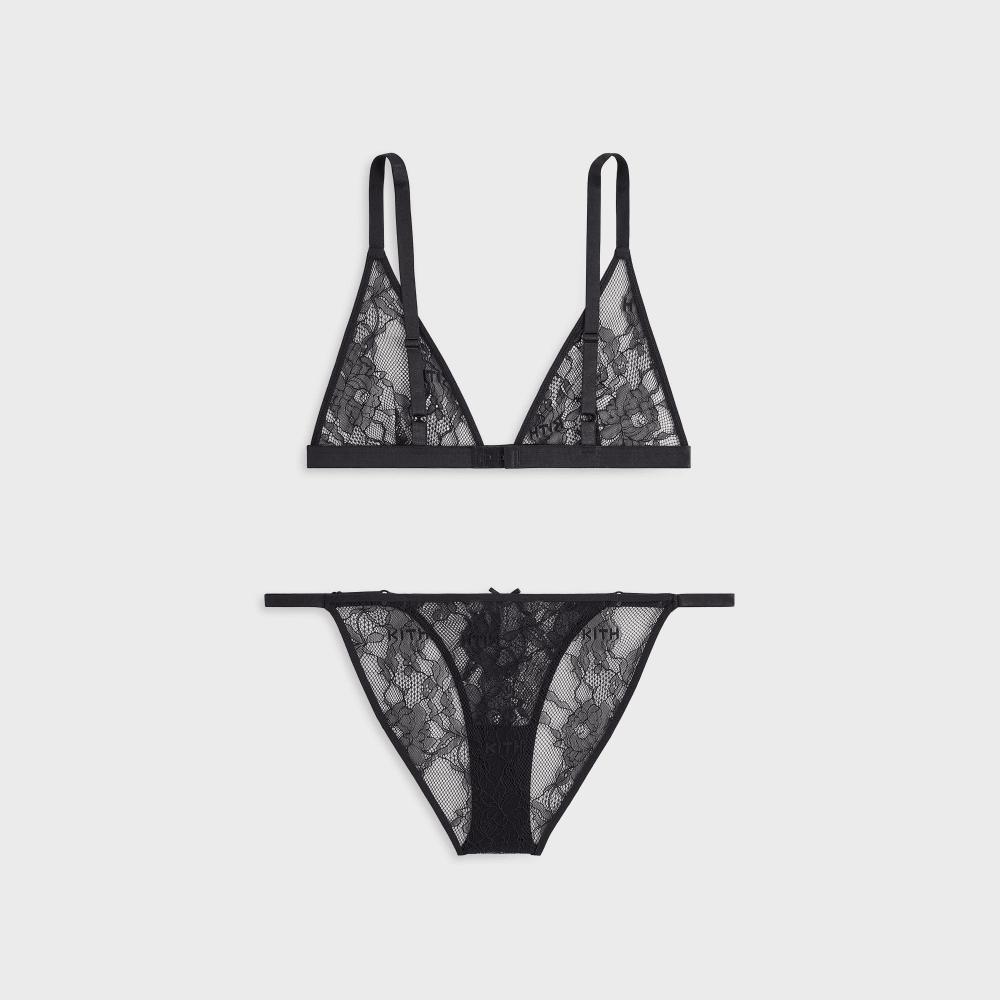 Lisa for Kith Women Floral Lace Intimates Set - Black — Image 4