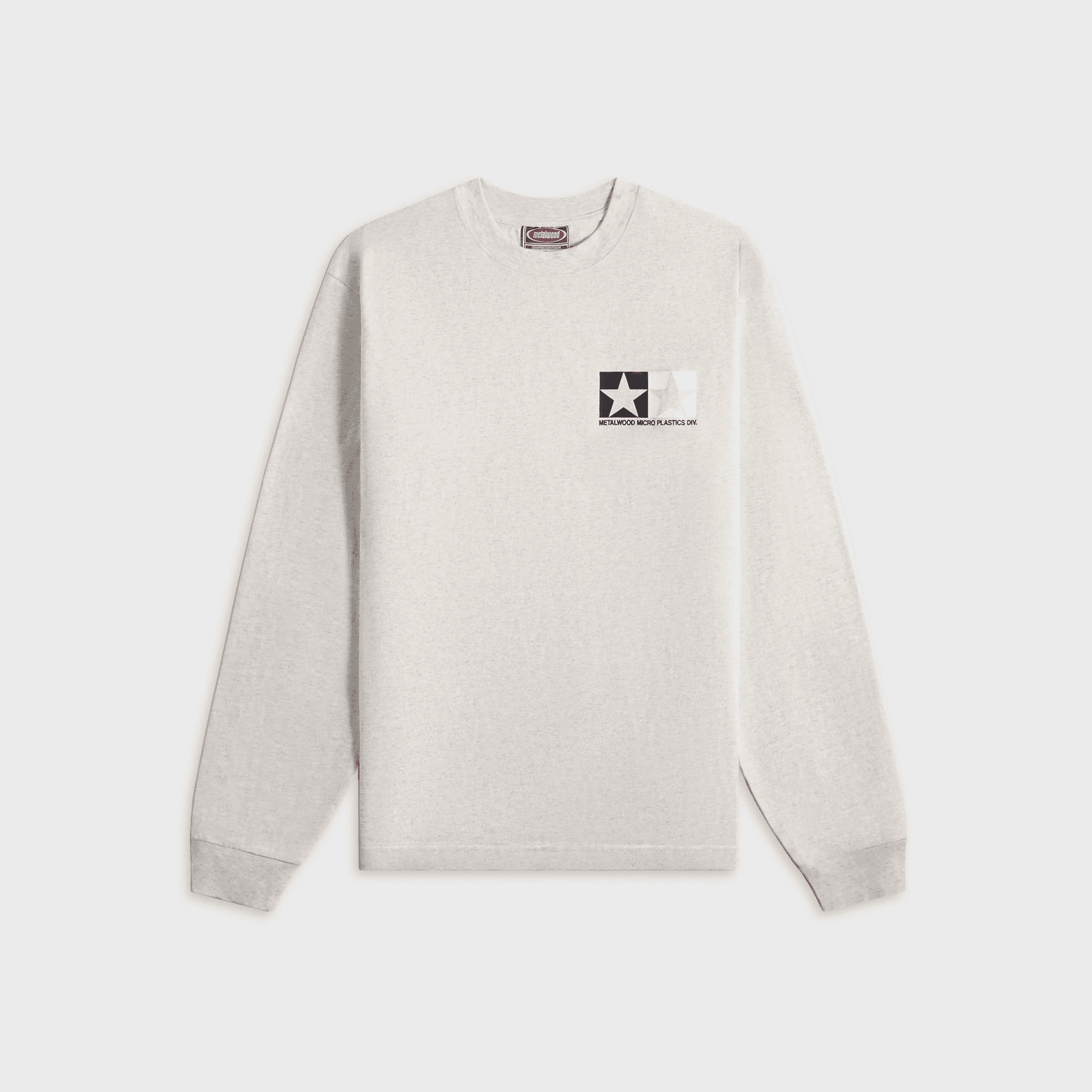 Metalwood Microplastics Long Sleeve Tee - Heather Grey