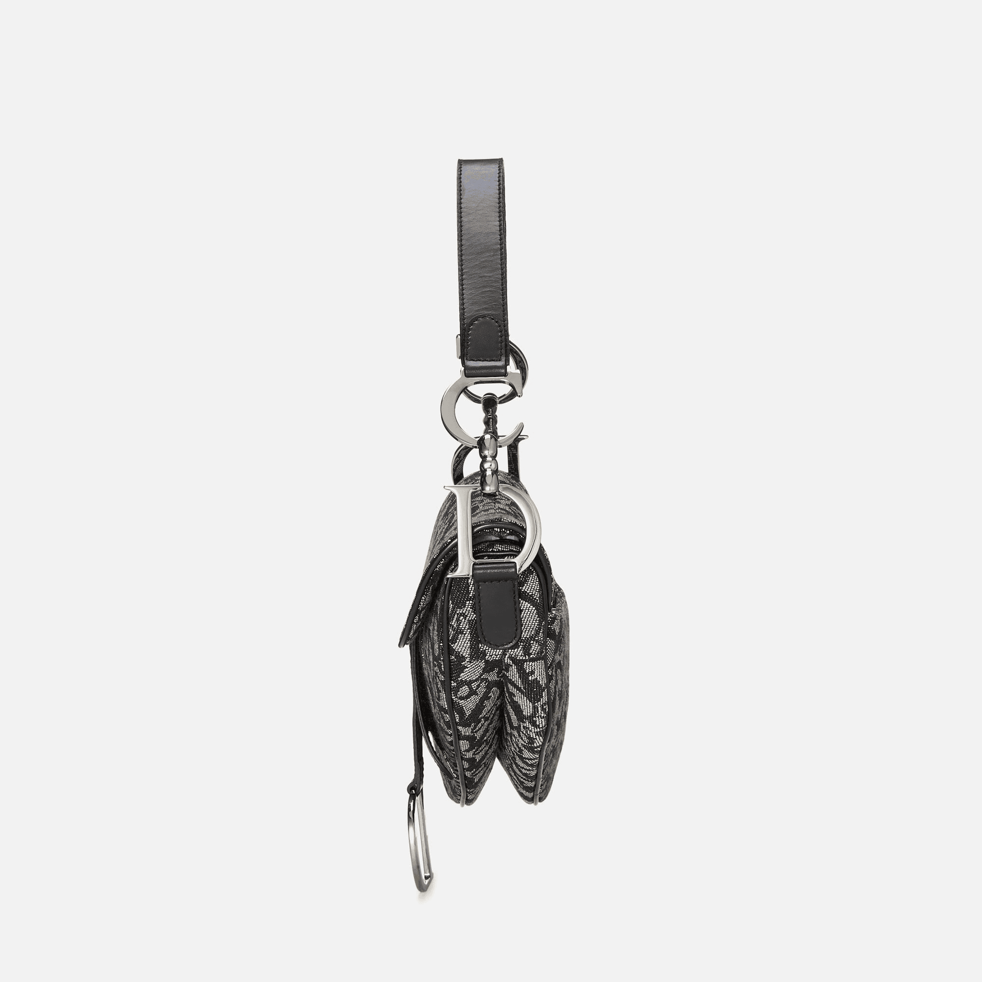 WGACA Christian Dior Black Trotter Saddle Bag - Black — Image 6