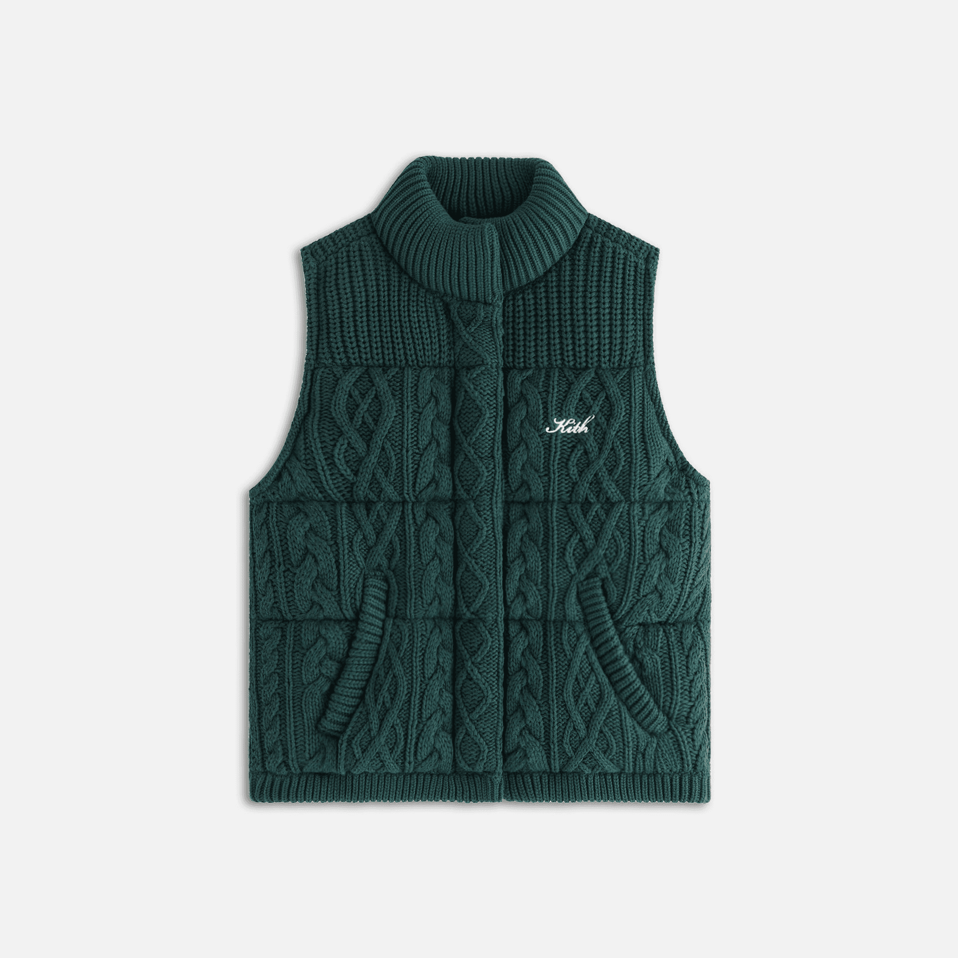 Kith Women Parker Cable Knit Vest - Stadium — Image 5
