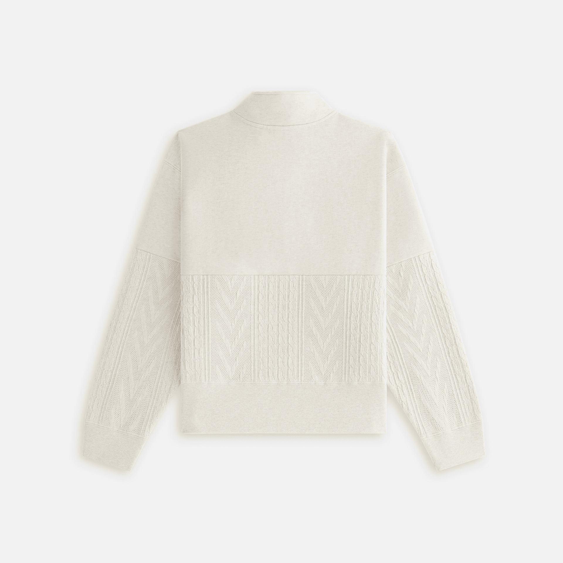Kith Women Hunter Cable Panelled Quarter Zip - Sandy Heather — Image 7
