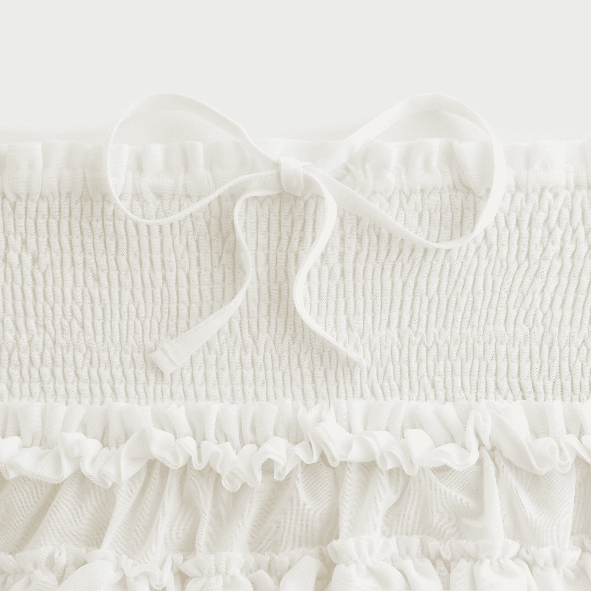 Lisa for Kith Women Mariko Mesh Ruffle Mini Skirt - White — Image 3