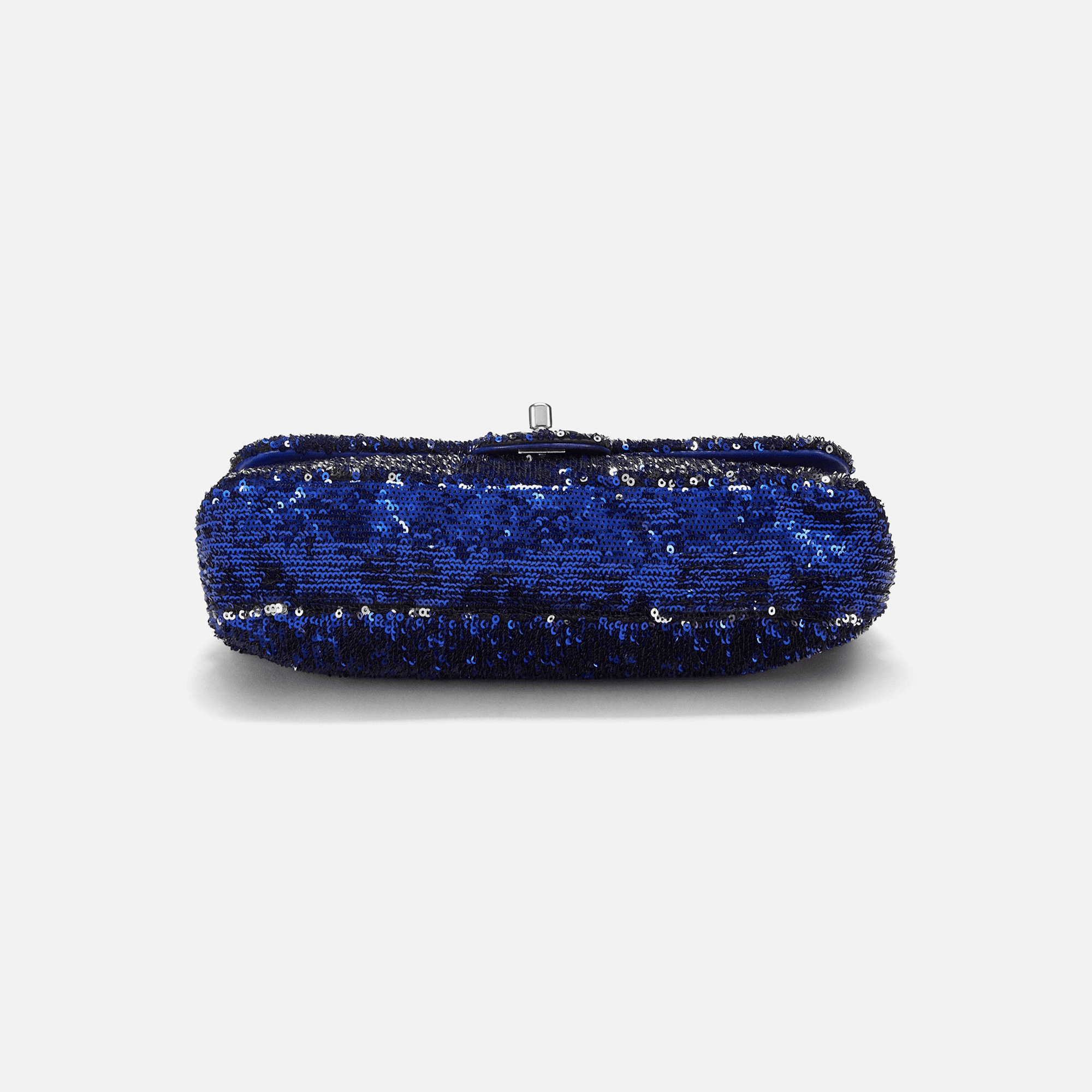 WGACA Chanel Sequin Half Flap 10" - Blue — Image 4