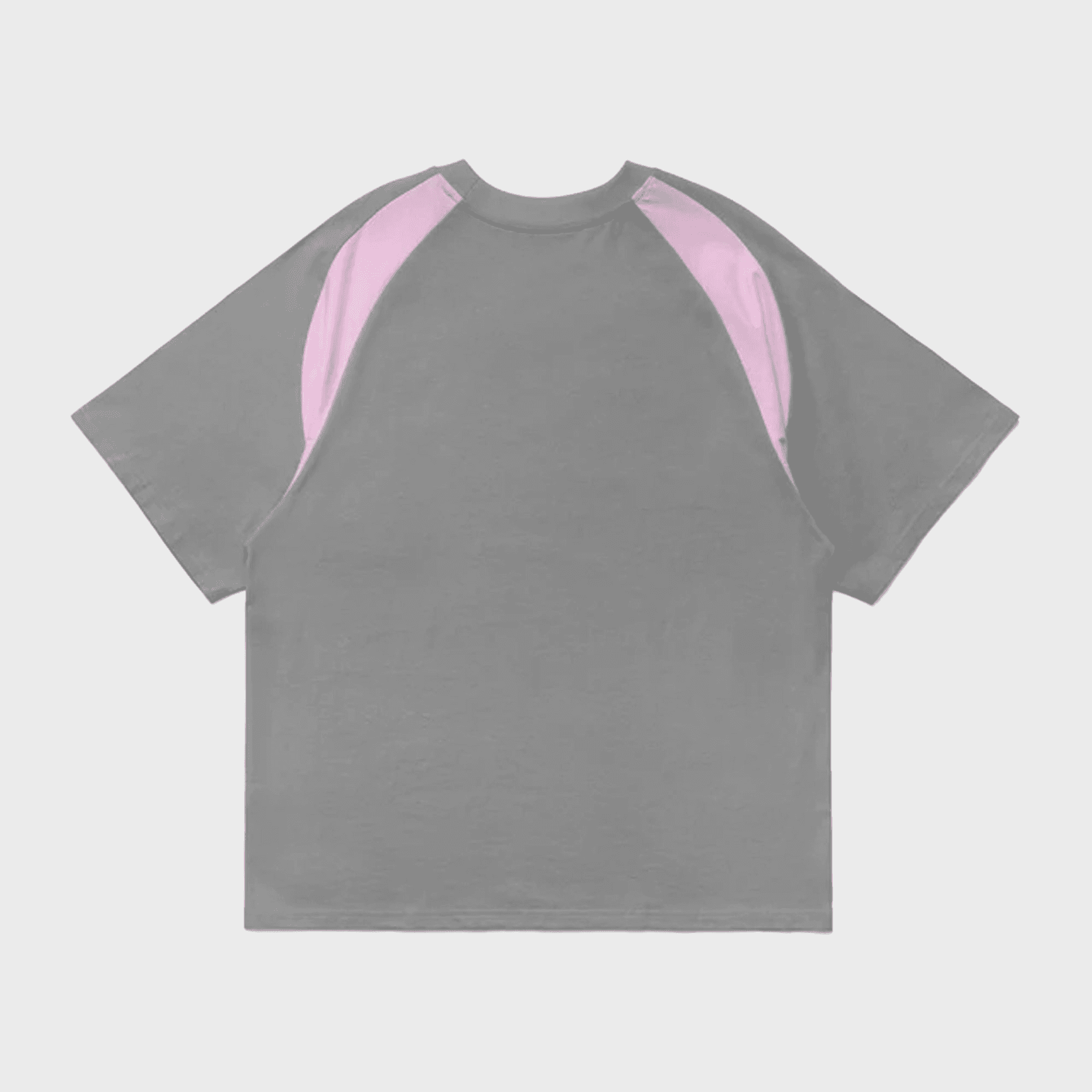 Metalwood Mountaineer Raglan Tee - Grey / Pink — Image 3