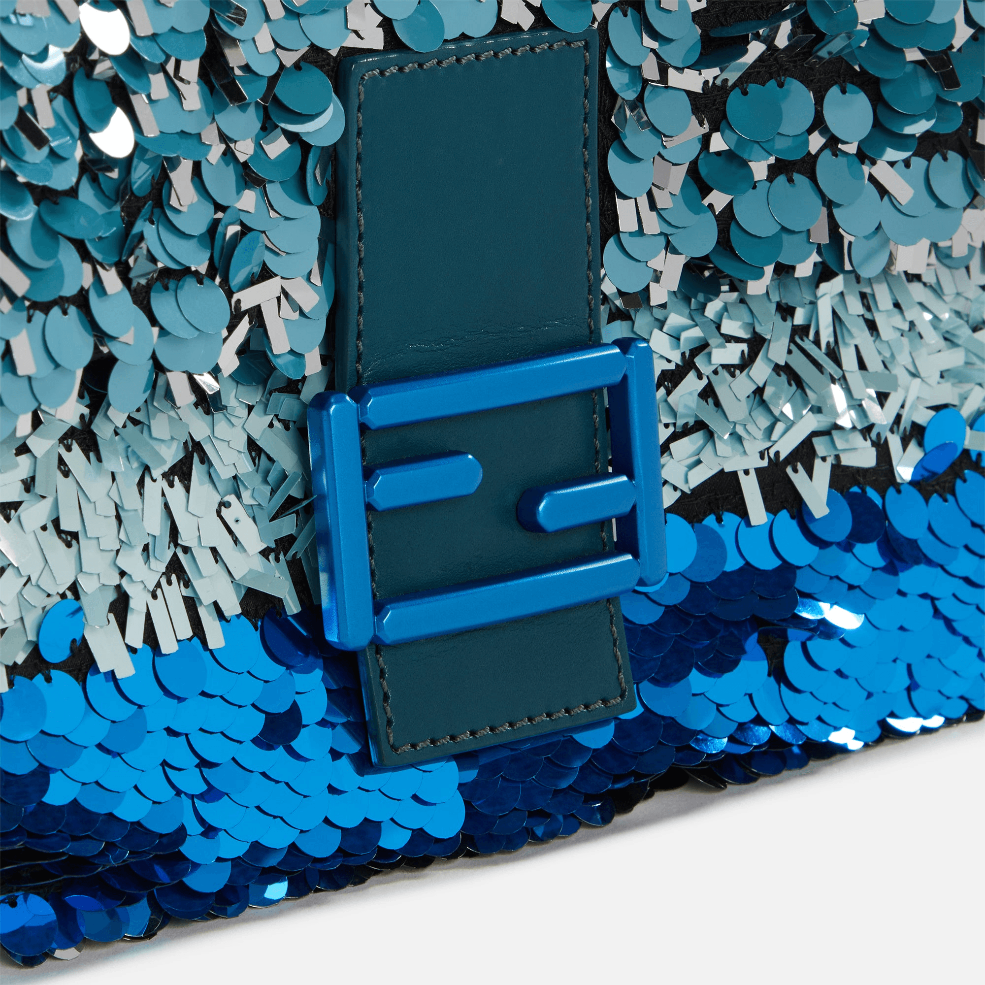 WGACA Fendi Sequin Baguette - Blue — Image 2