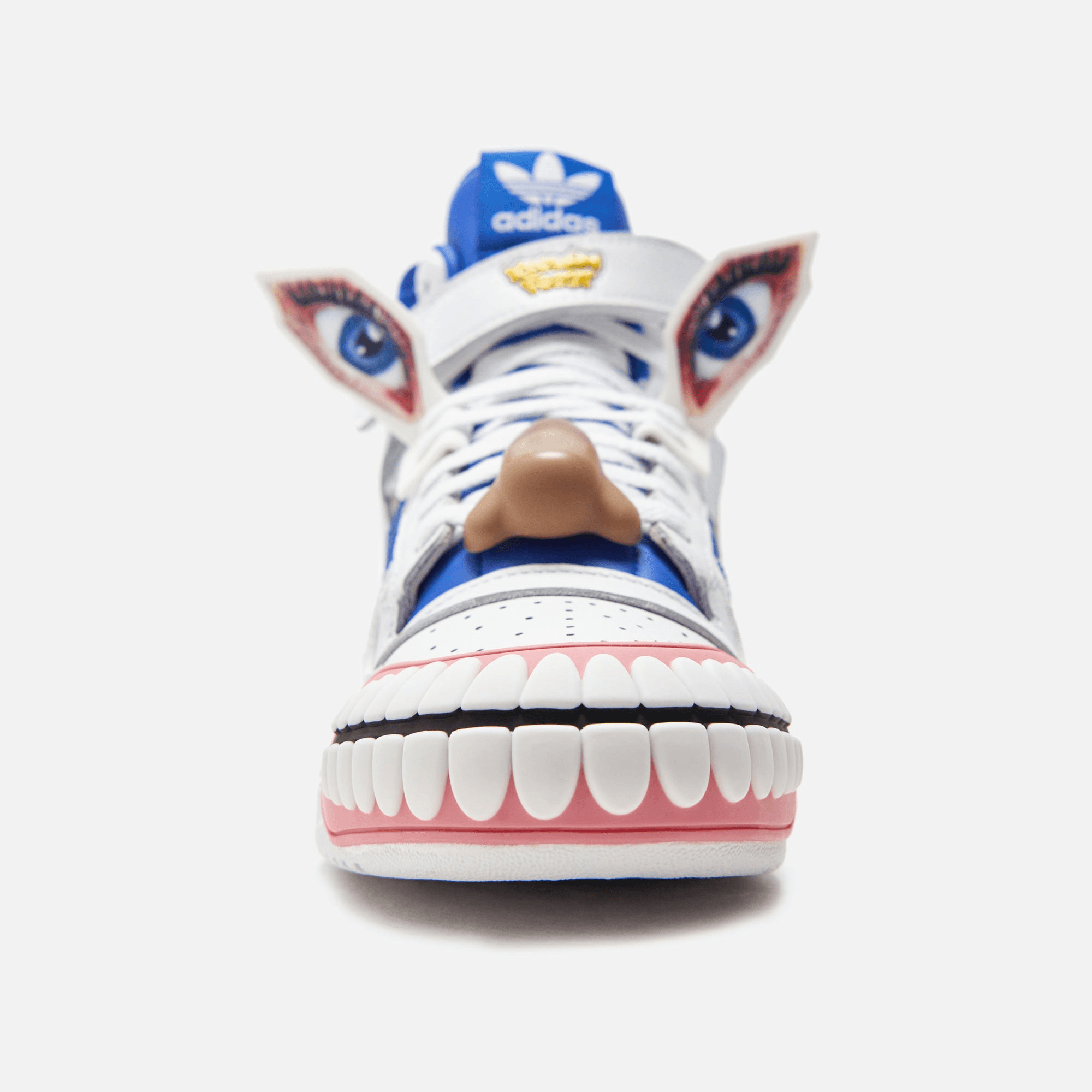 adidas Consortium x Kerwin Frost Forum Hi Humanchives - White / Bold Blue / Yellow — Image 5