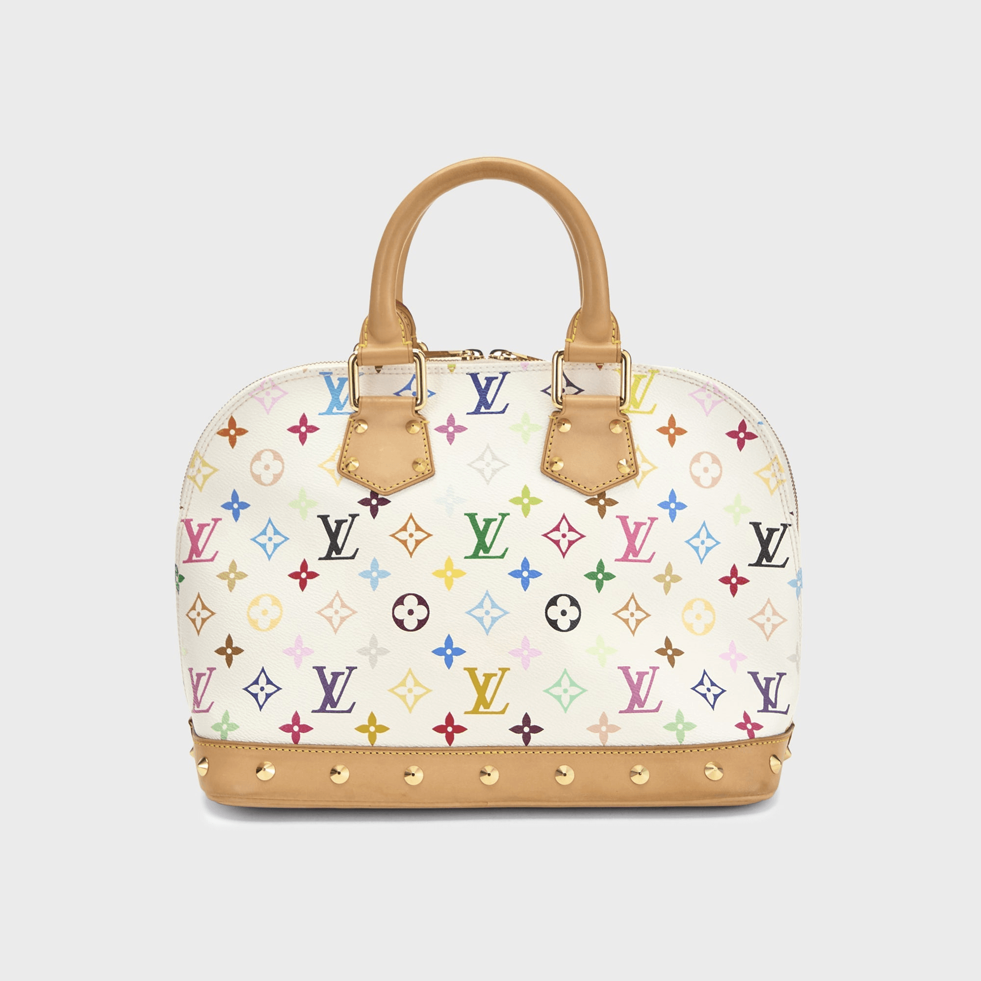 WGACA Takashi Murakami x Louis Vuitton White Monogram Multicolore Alma PM - White — Image 2
