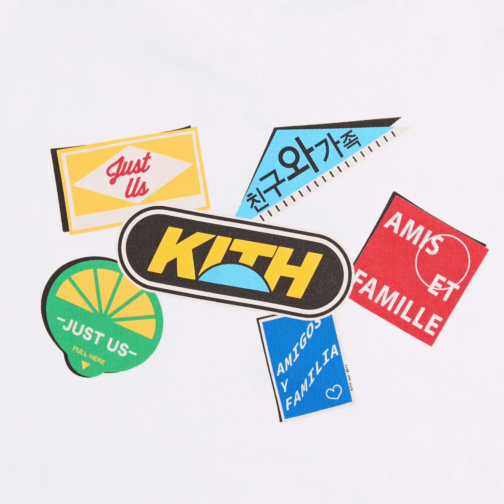 Kith Kids Friends & Family Graphic Leonard Tee - White — Image 3
