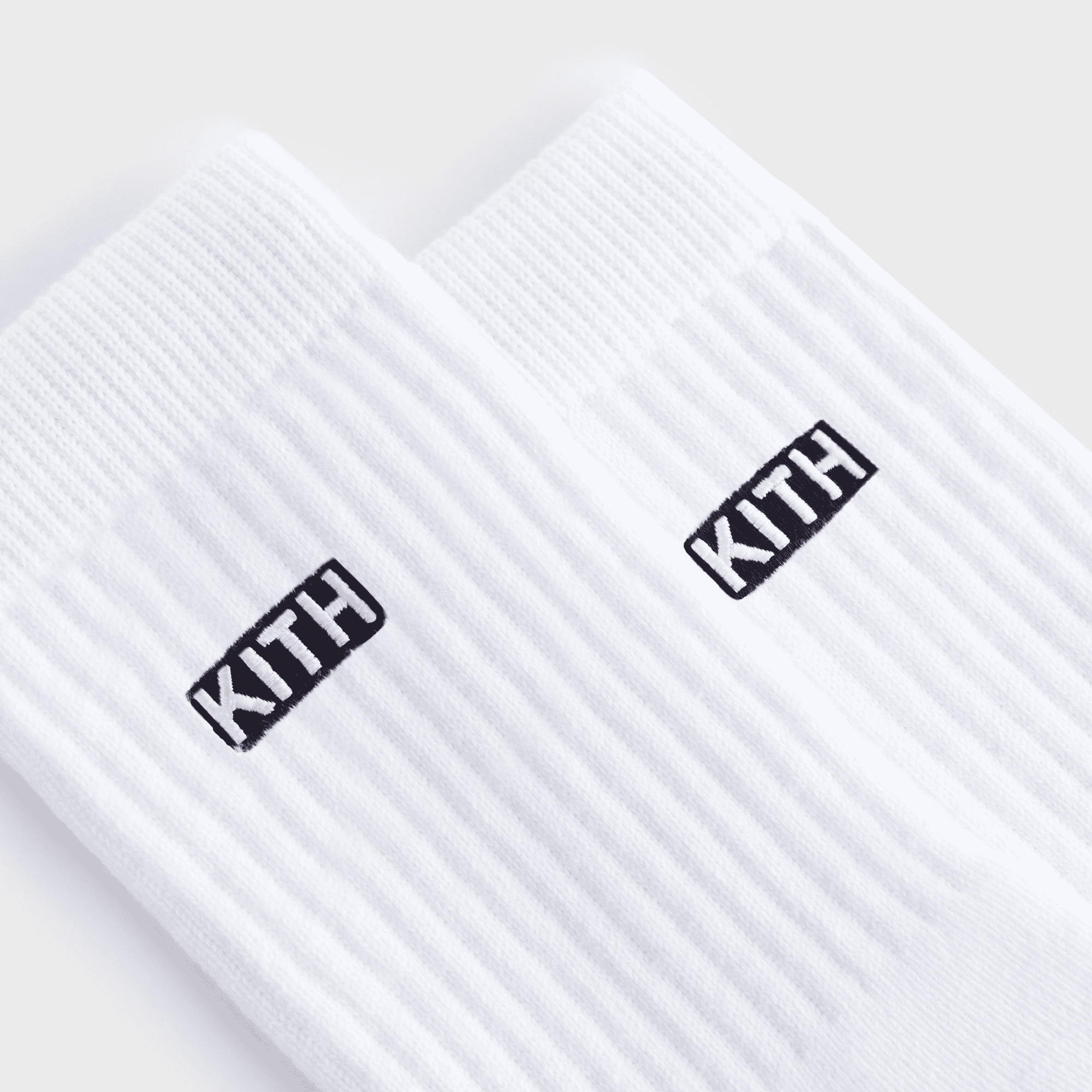Kith Kids Classic Crew Socks - White — Image 2