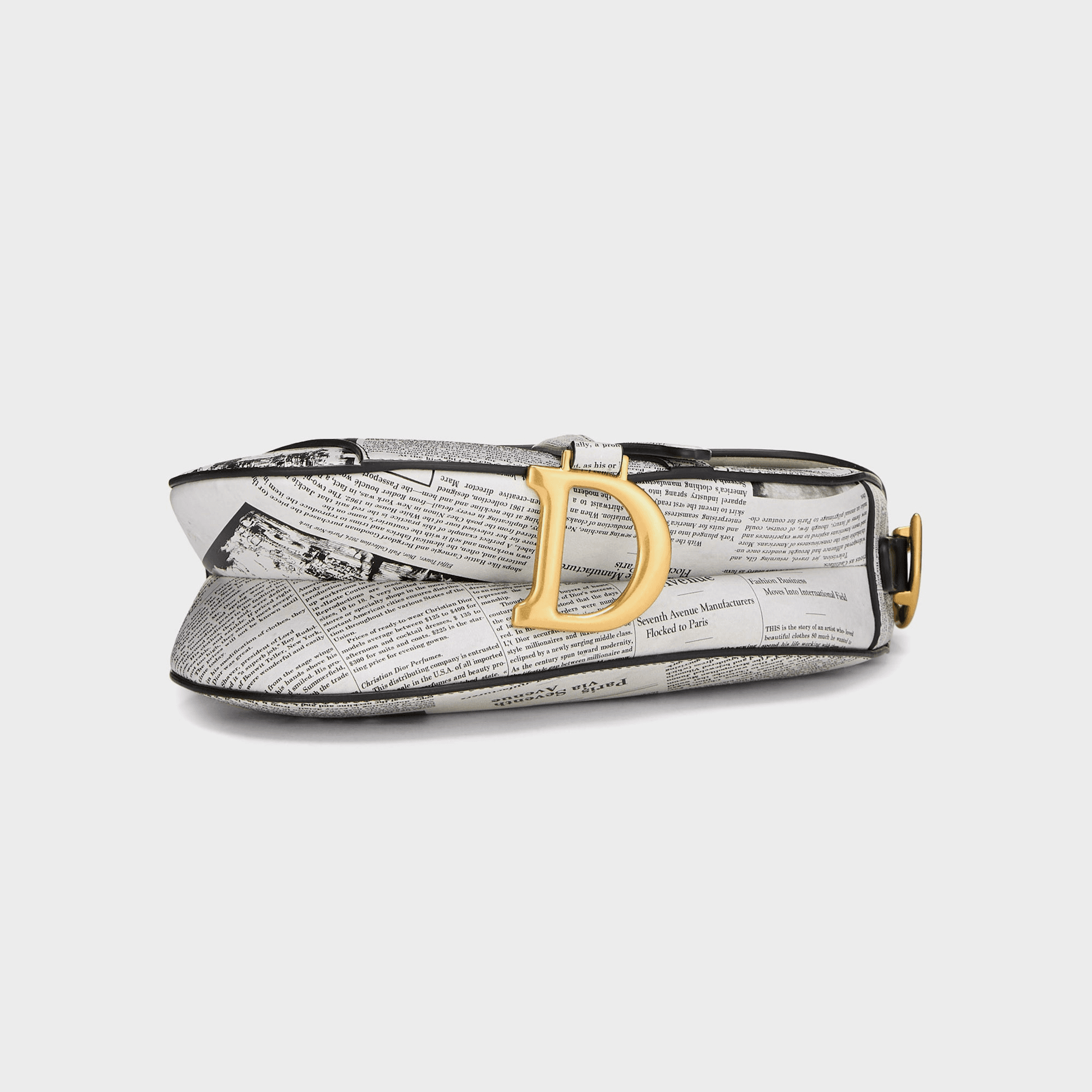 WGACA Dior Calfskin Newspaper Saddle N M - White — Image 2