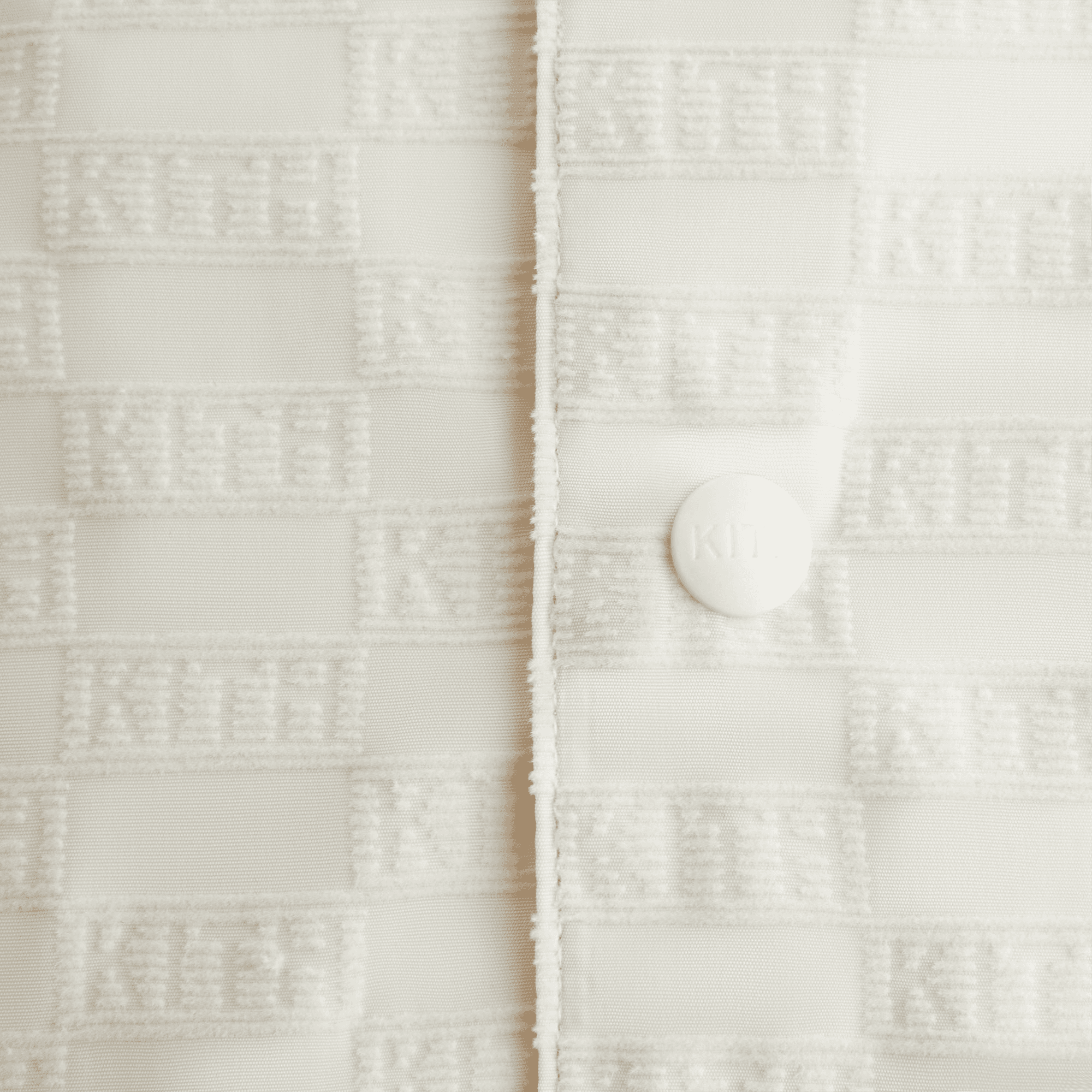 Kith Kids Flocked Monogram Coaches Jacket - Veil — Image 2