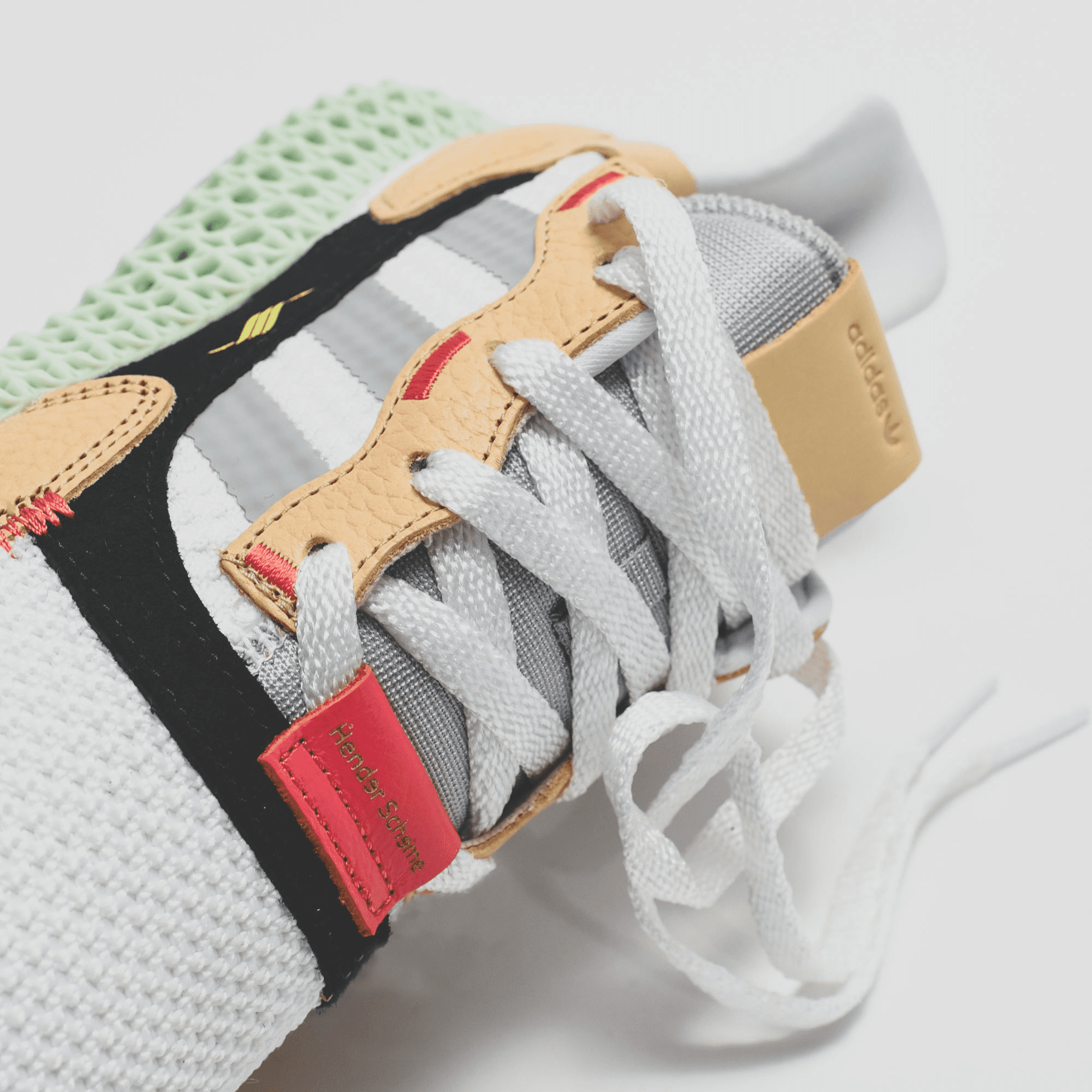adidas Consortium x Hender Scheme ZX 4000 4D - White / Tan — Image 2