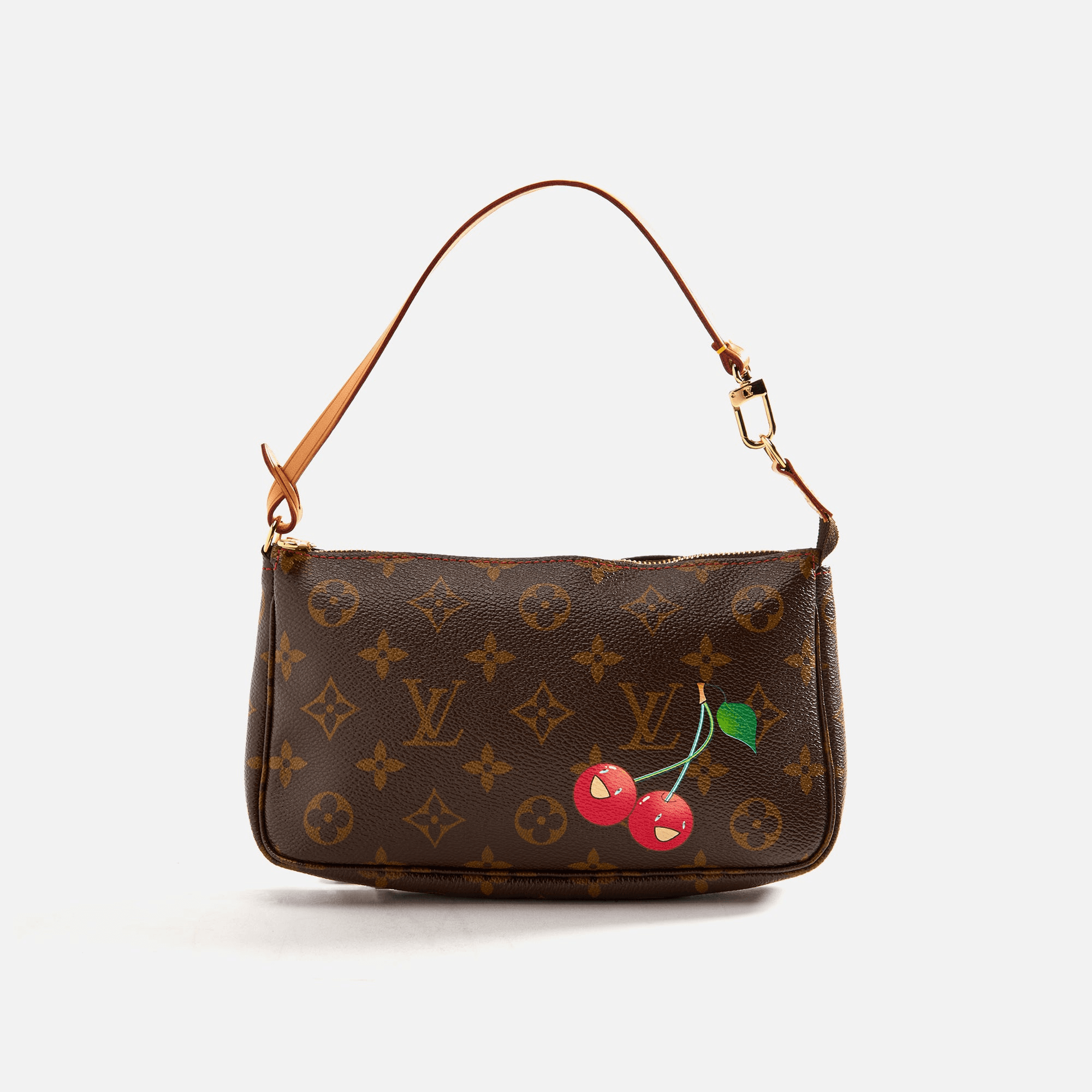 WGACA Louis Vuitton Murakami Cherry Pochette V2 - Brown